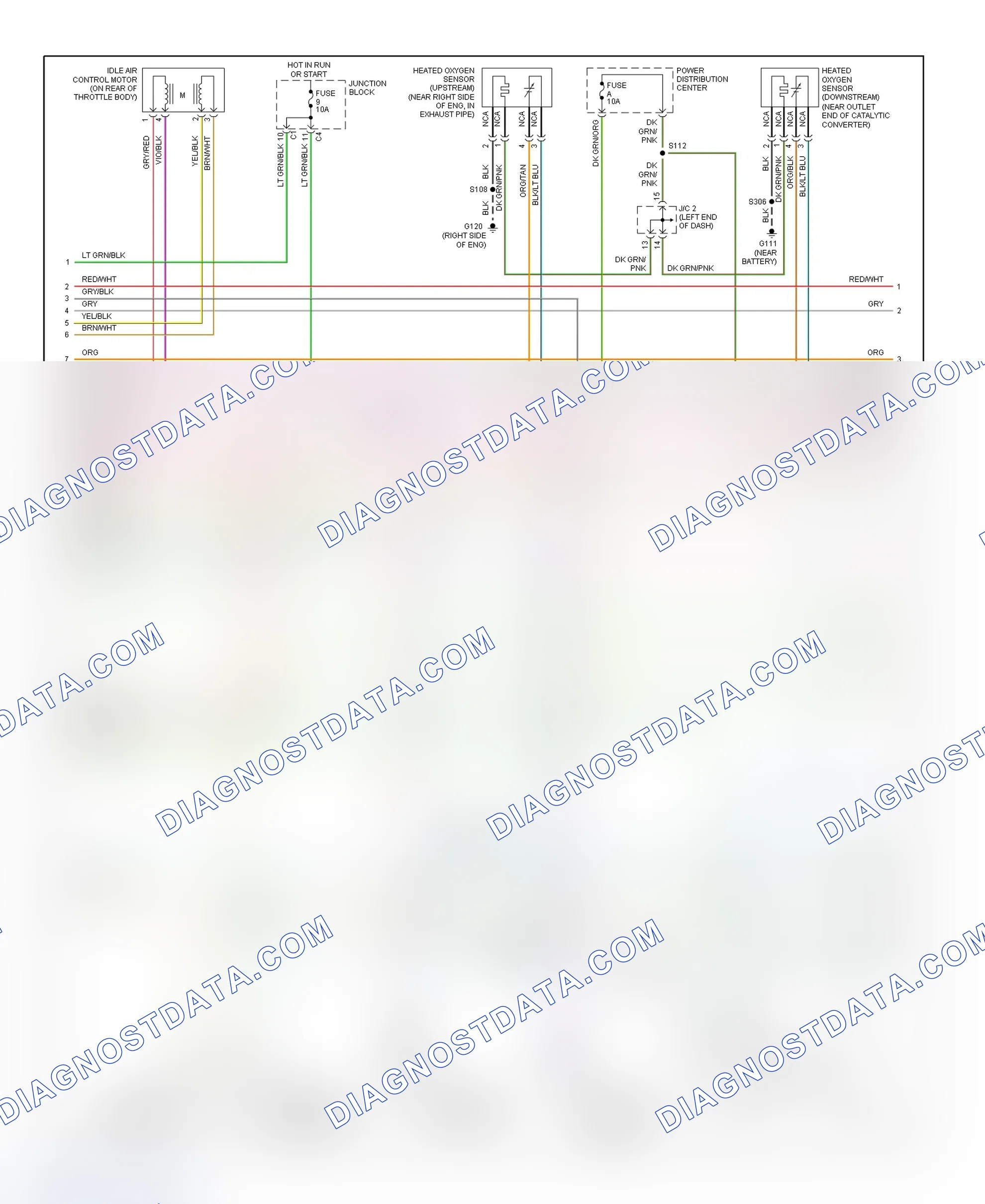 Scheme 32: PCM Wiring Diagram (Dakota - 3.9L & 5.2L - 2 Of 3)