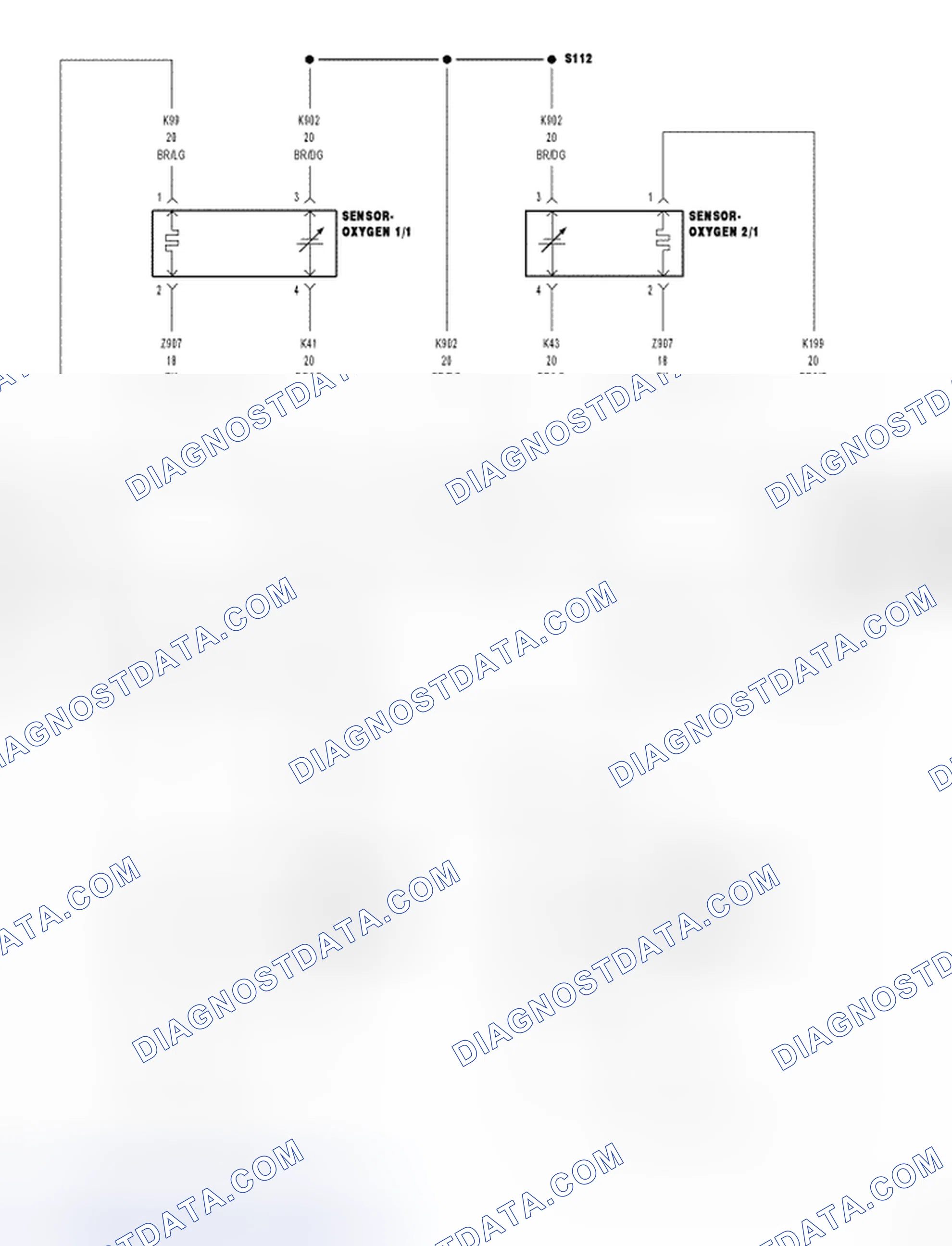Scheme 567: *CHECKING THE OXYGEN SENSOR OPERATION