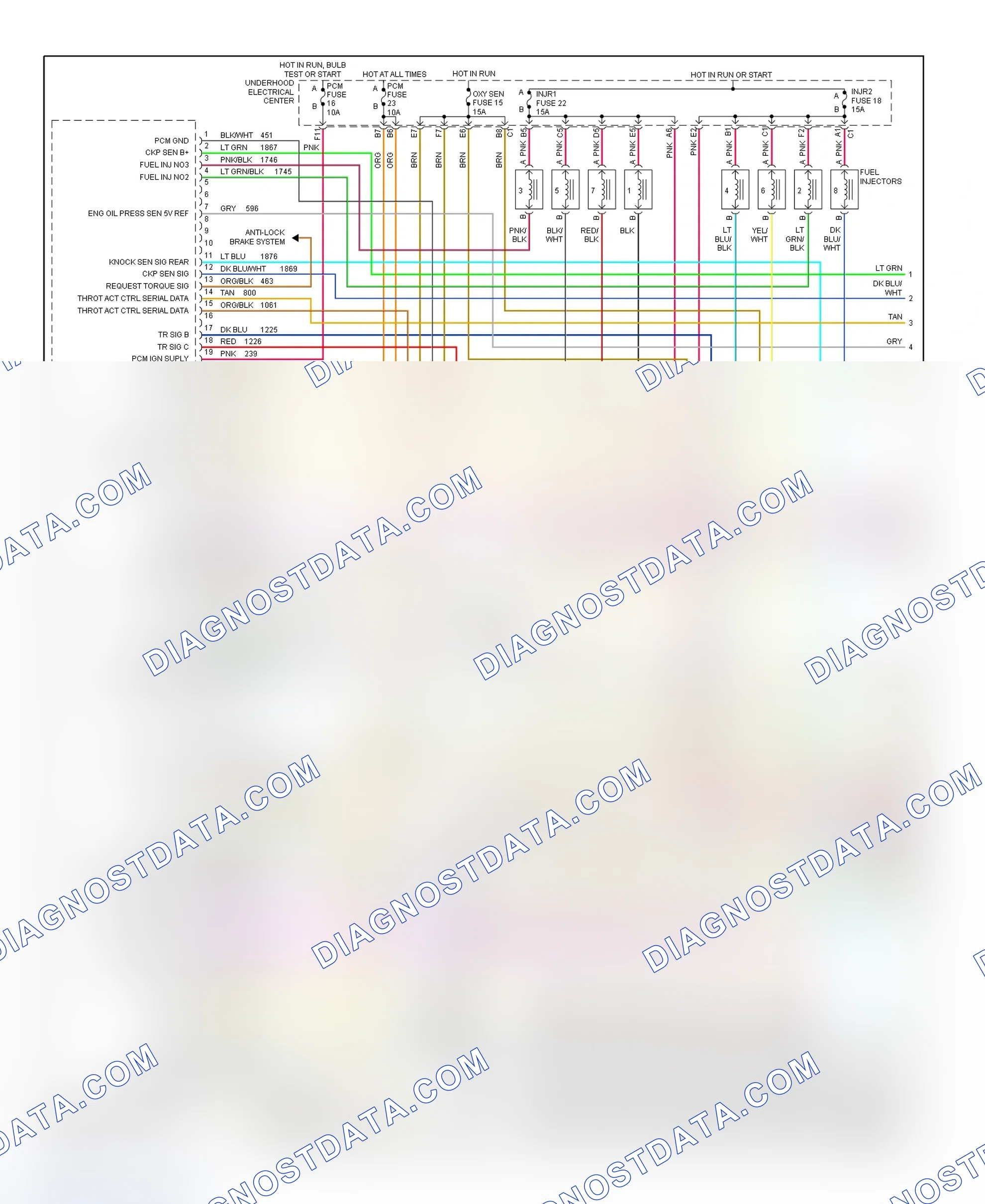 Scheme 64: PCM Wiring Diagram (Corvette - 5.7L - 1 Of 4)