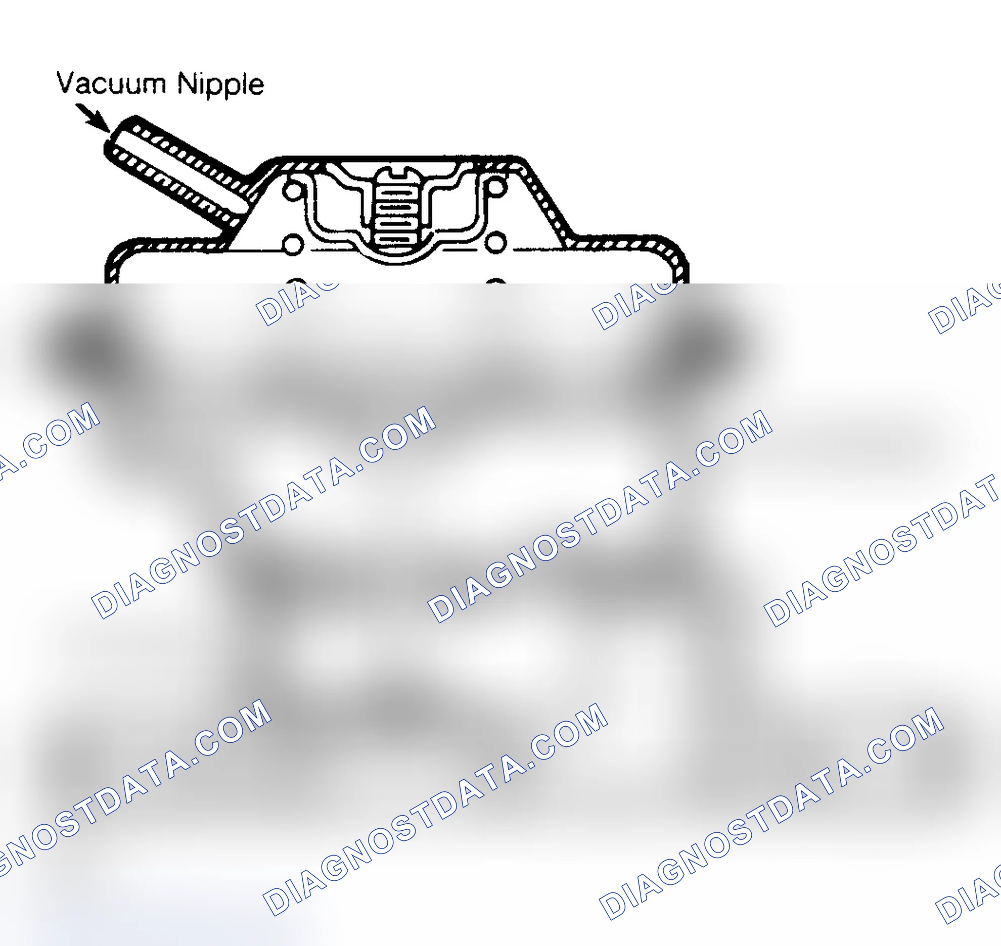 Scheme 61: Cutaway View of EGR Valve Without Backpressure Transducer When testing, apply 8 in. Hg vacuum to EGR valve and hold it for at least 30 seconds.