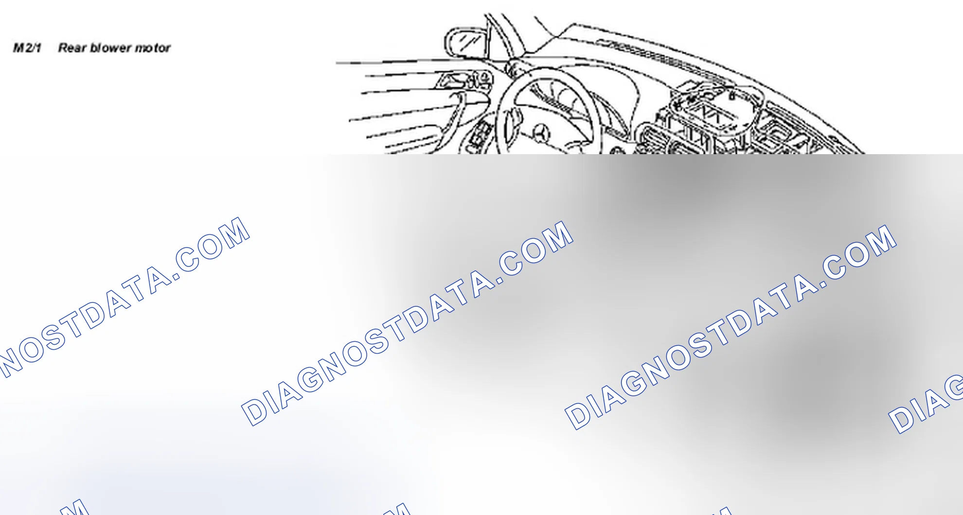 Scheme 4: Locating Rear Blower Motor