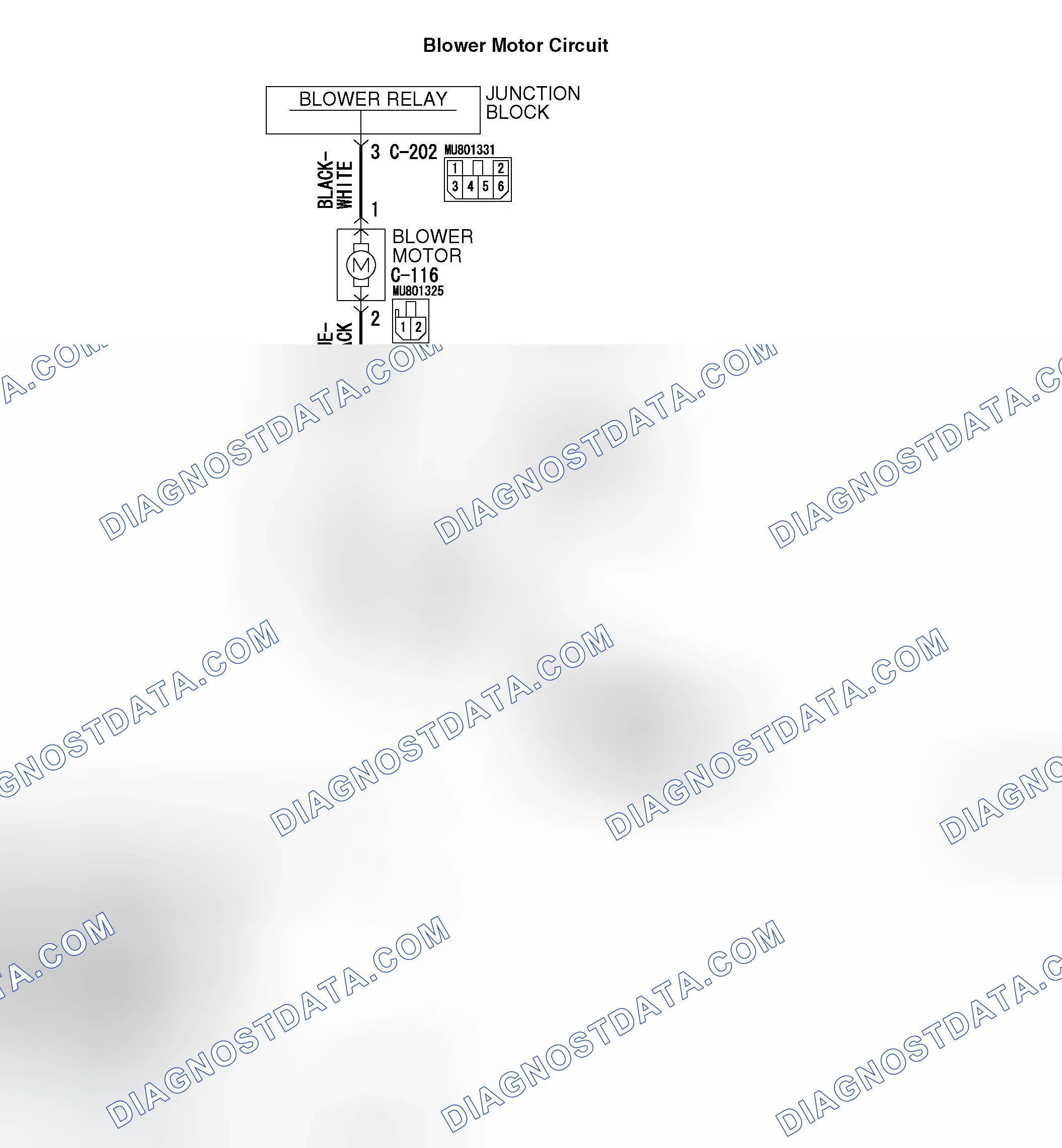 Scheme 153: INSPECTION PROCEDURE 5: Blower Fan and Motor does not Stop Turning.