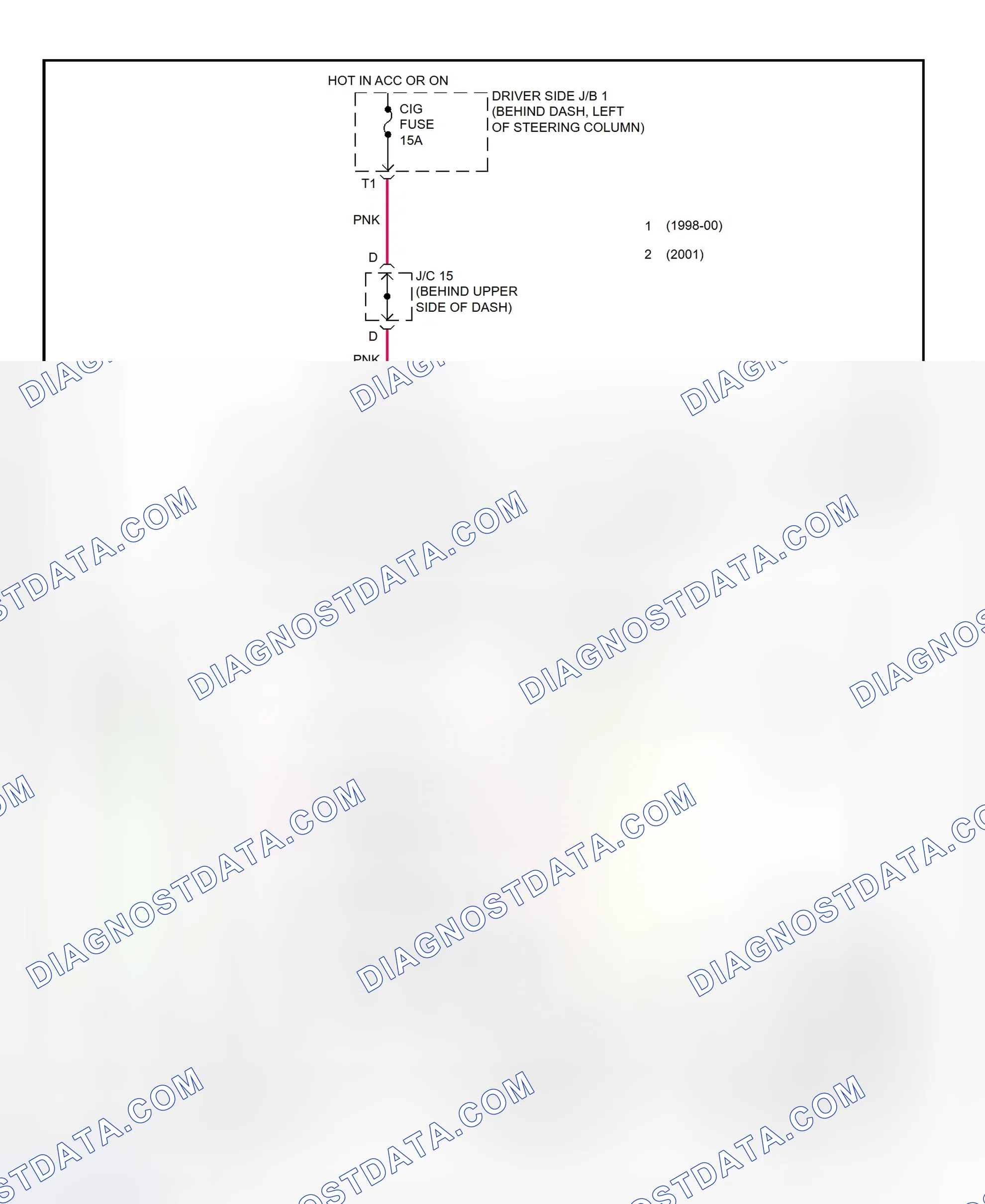 Scheme 39: Power Mirror System Wiring Diagram (Sienna)