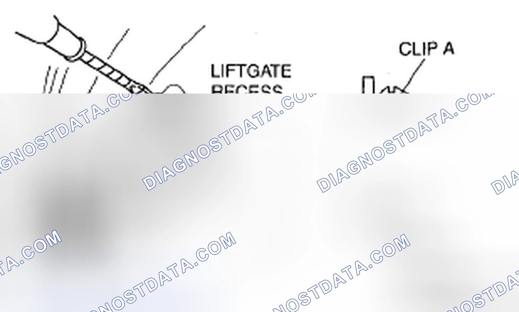 Scheme 74: LIFTGATE LOWER TRIM REMOVAL/INSTALLATION