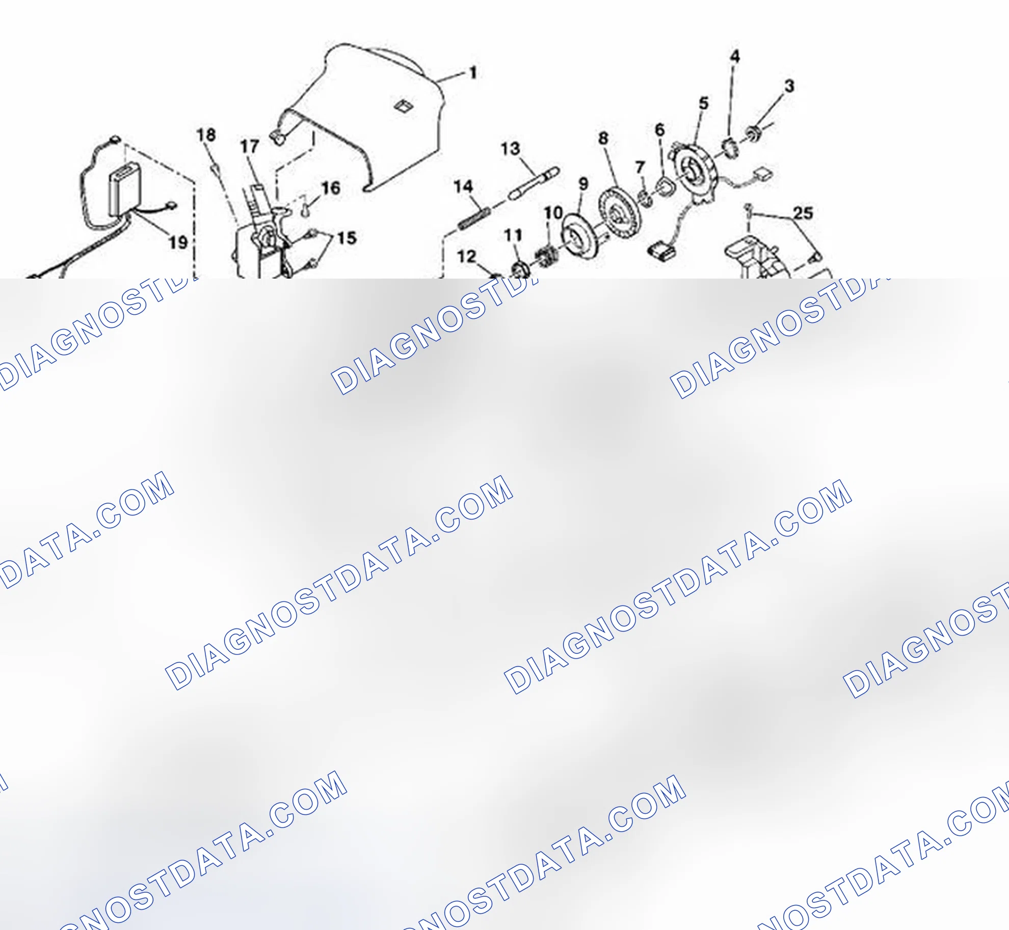 Scheme 6: Steering Column Disassembled View (Floor Shift Sphere Joint)
