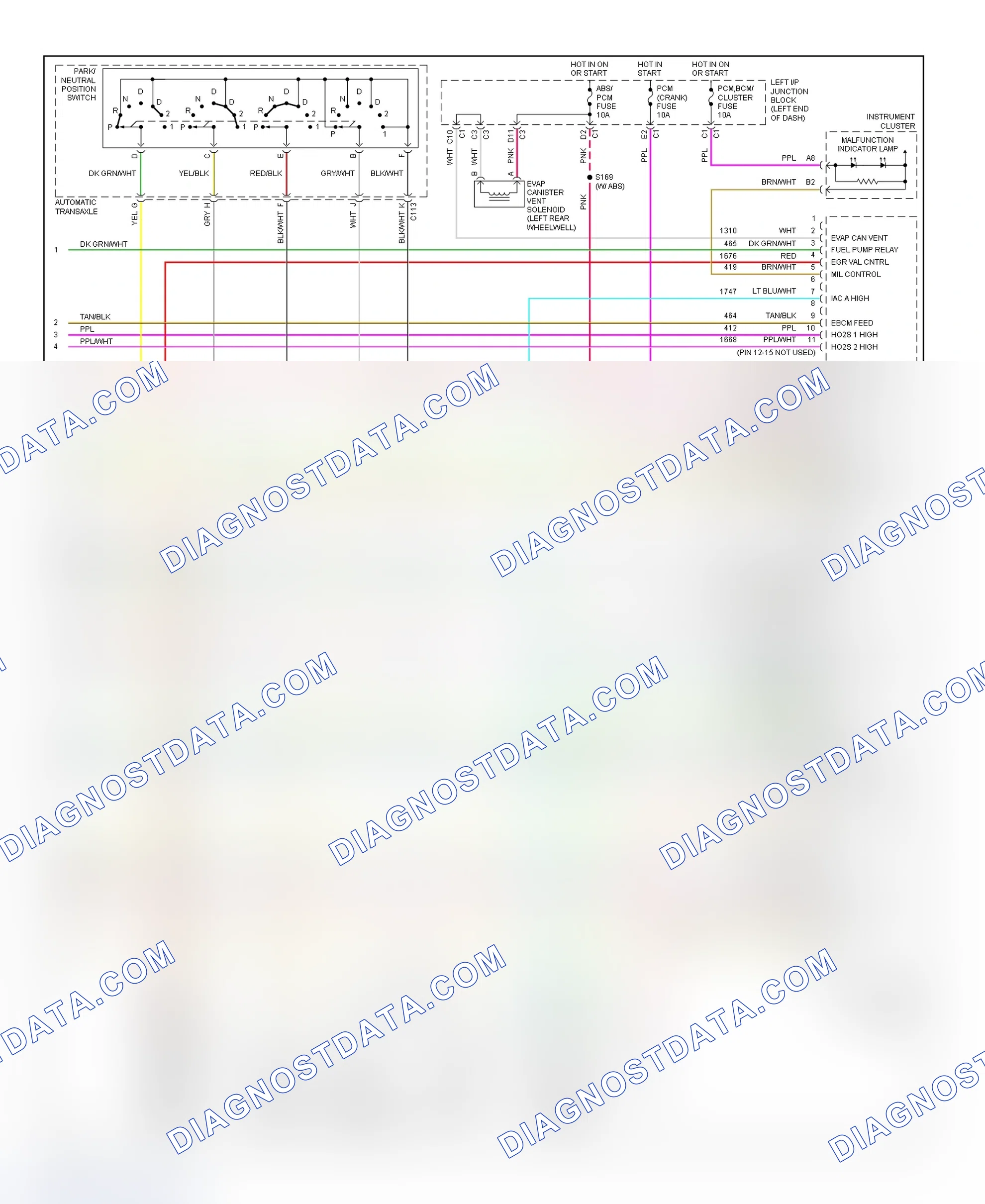 Scheme 174: PCM Wiring Diagram (Impala & Monte Carlo - 3.8L - 4 Of 4)