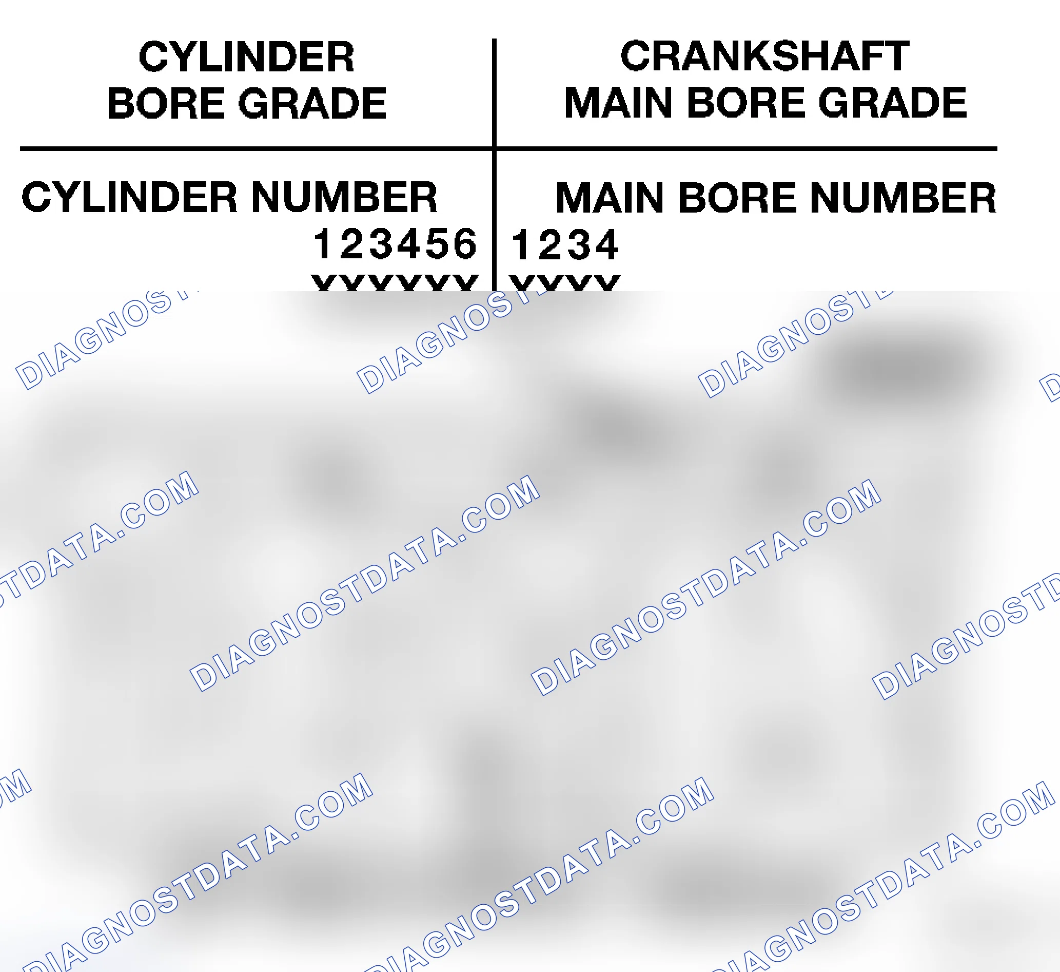 Scheme 59: CRANKSHAFT MAIN BEARING FITTING