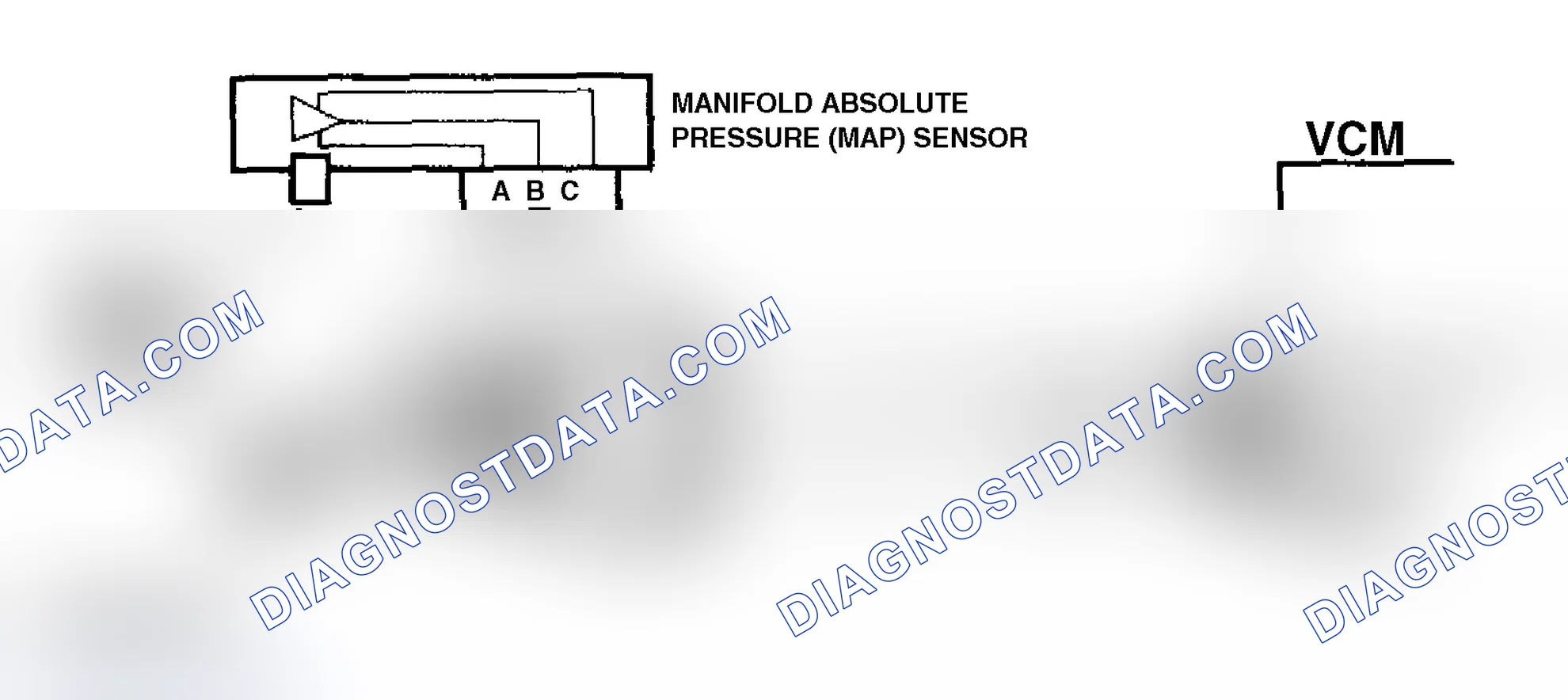 Scheme 64: Code P0107 Schematic (4.3L "S" & "T" Series Pickup M/T) MAP Sensor Circuit