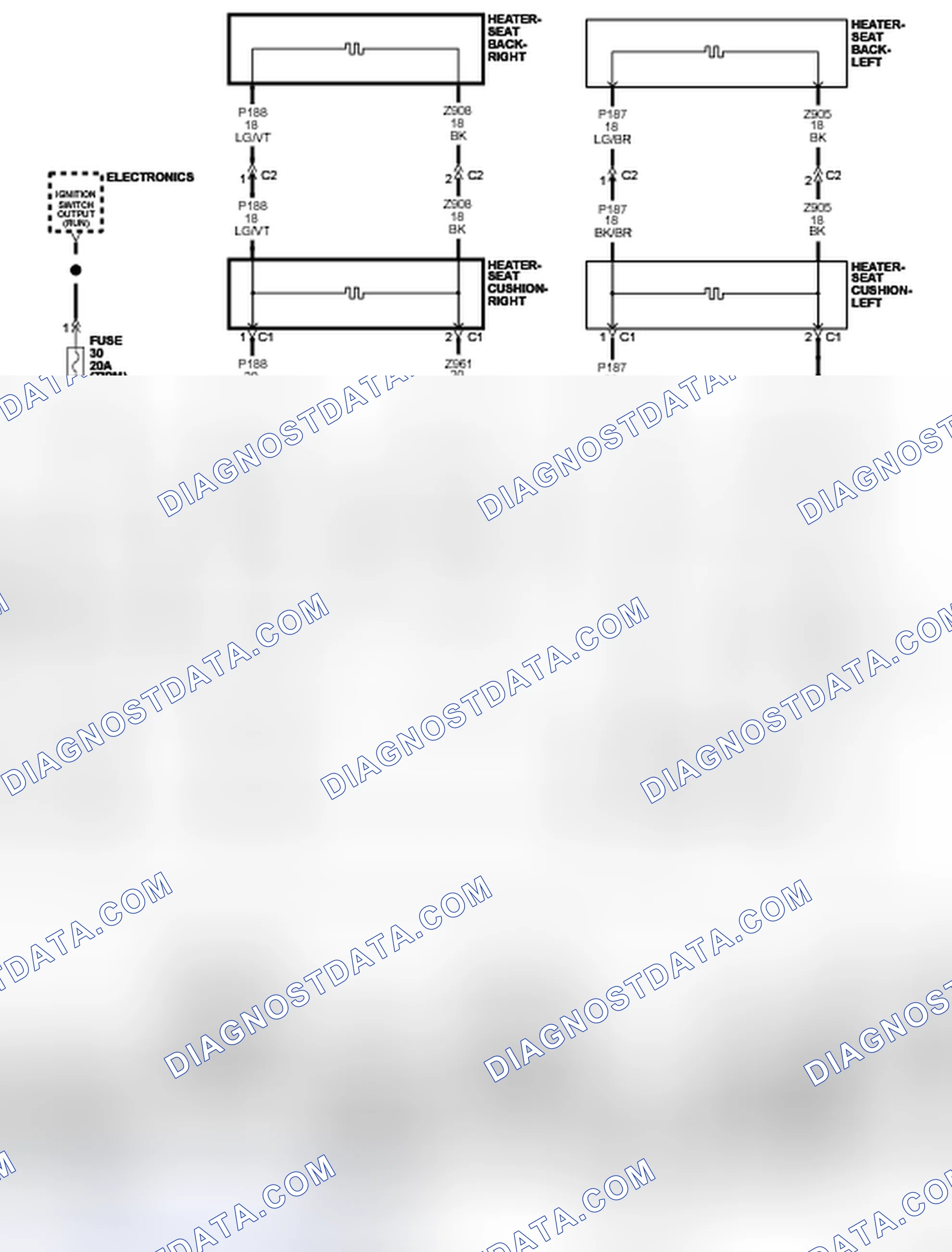 Scheme 28: B1092-FRONT LEFT SEAT HEATER CONTROL CIRCUIT LOW
