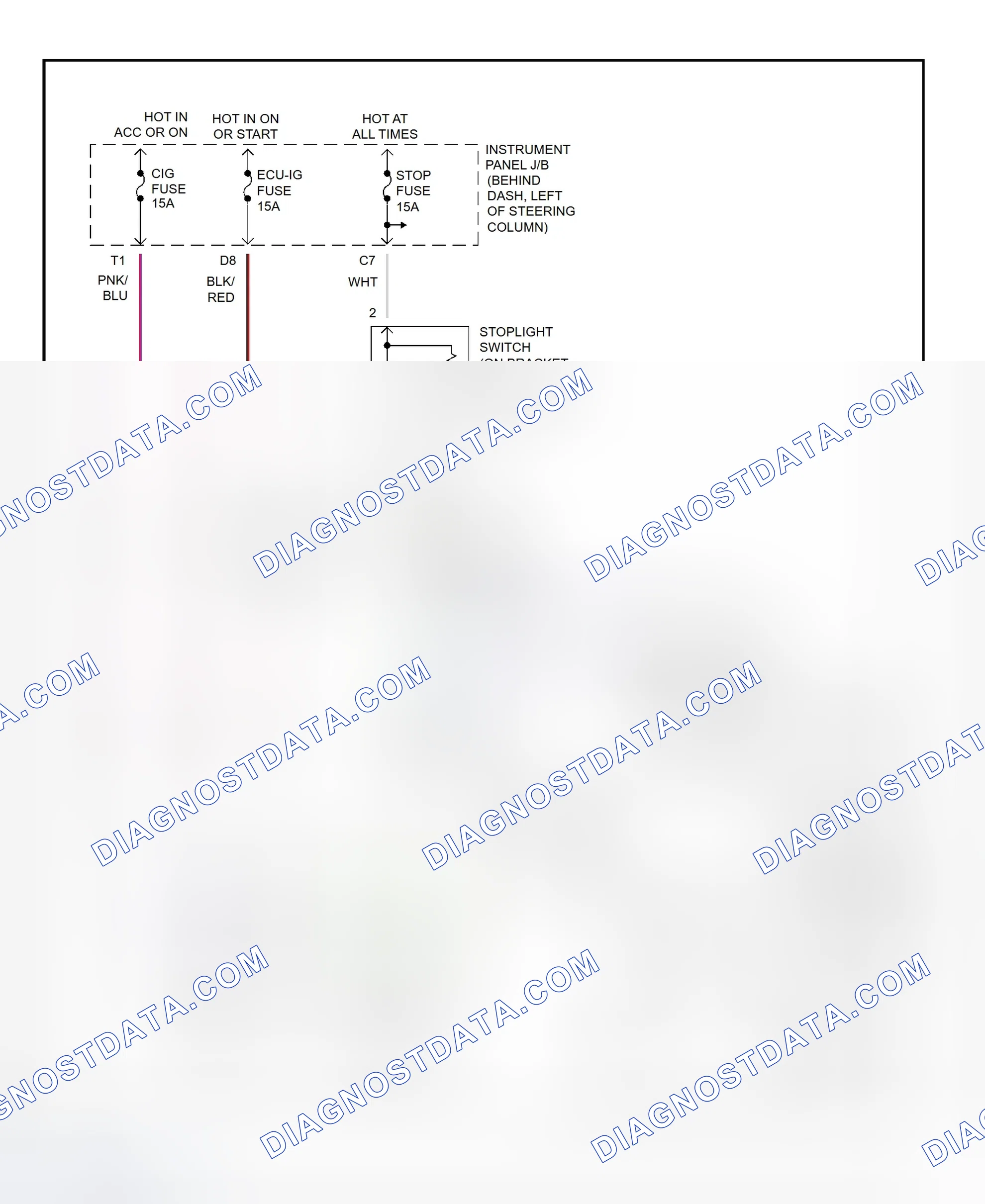 Scheme 297: Shift Interlock System Wiring Diagram (2001 - Toyota Camry Solara)
