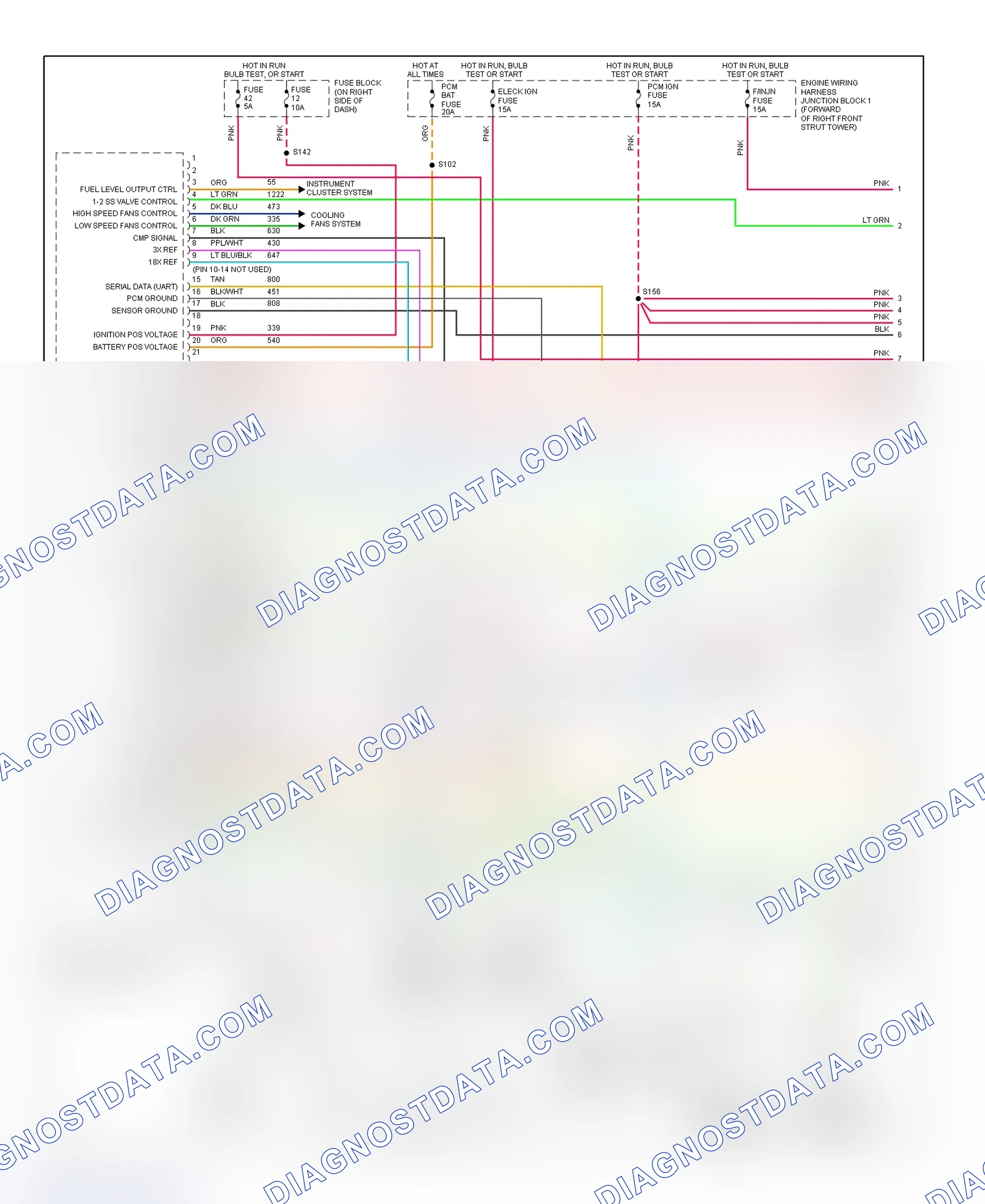 Scheme 134: PCM Wiring Diagram (Lumina & Monte Carlo - 3.8L - 1 Of 4)