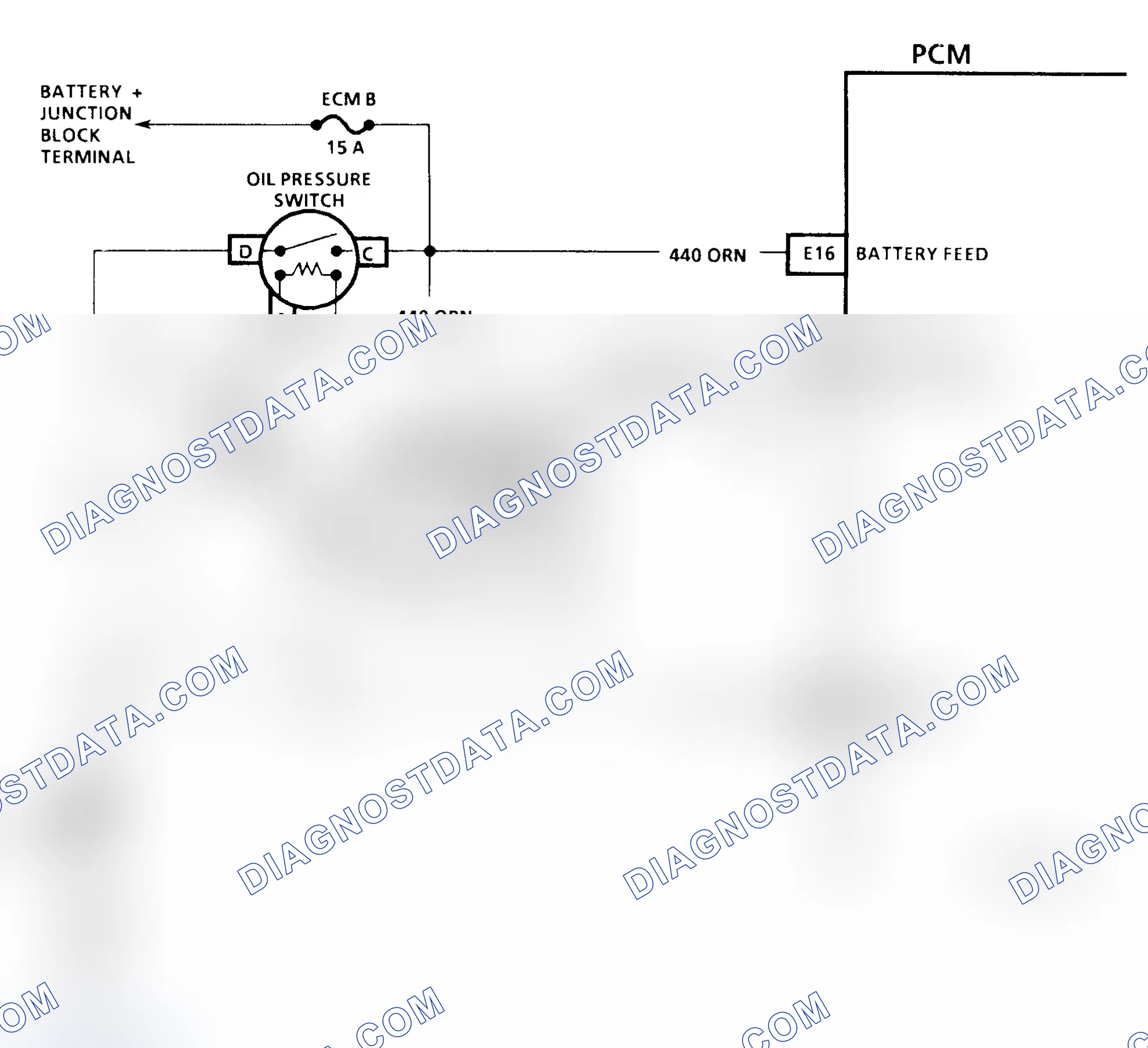 Scheme 110: Code 54 Schematic ("L" & "M" Series) Fuel Pump Circuit