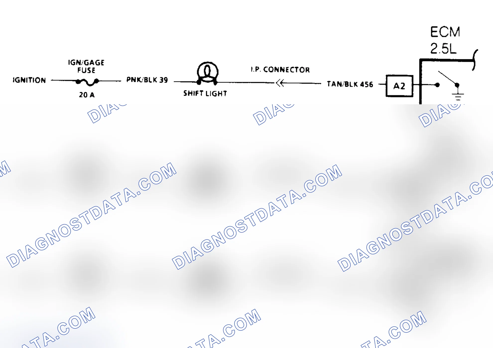 Scheme 160: Manual Transmission Shift Light Check Schematic
