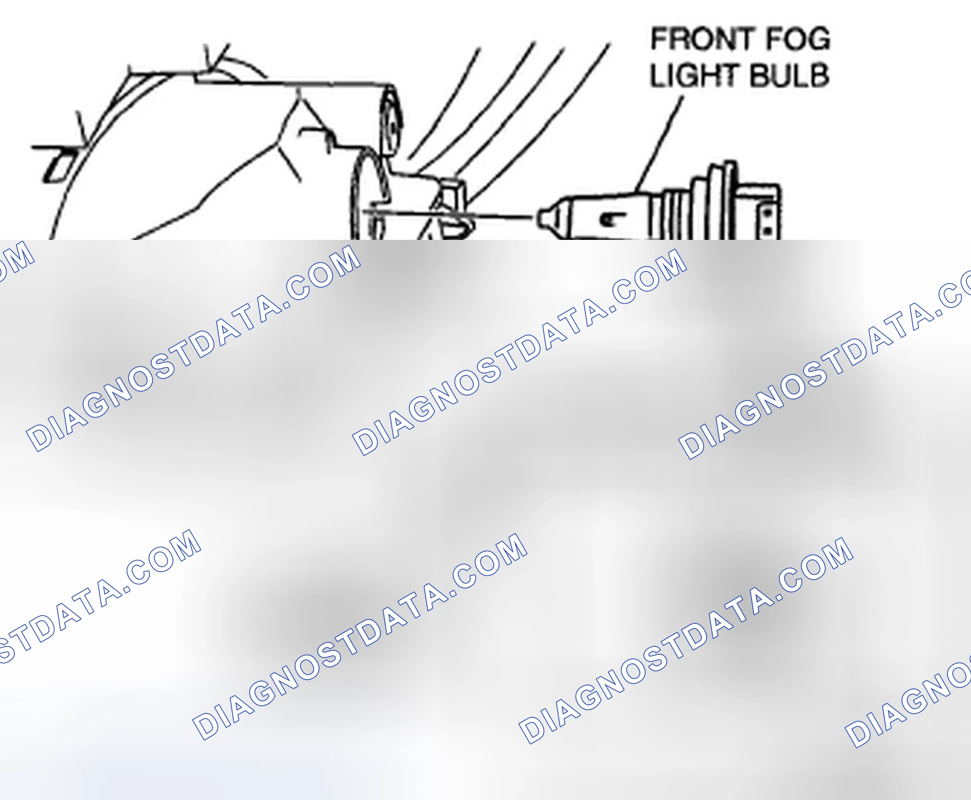 Scheme 13: FRONT FOG LIGHT BULB REMOVAL/INSTALLATION