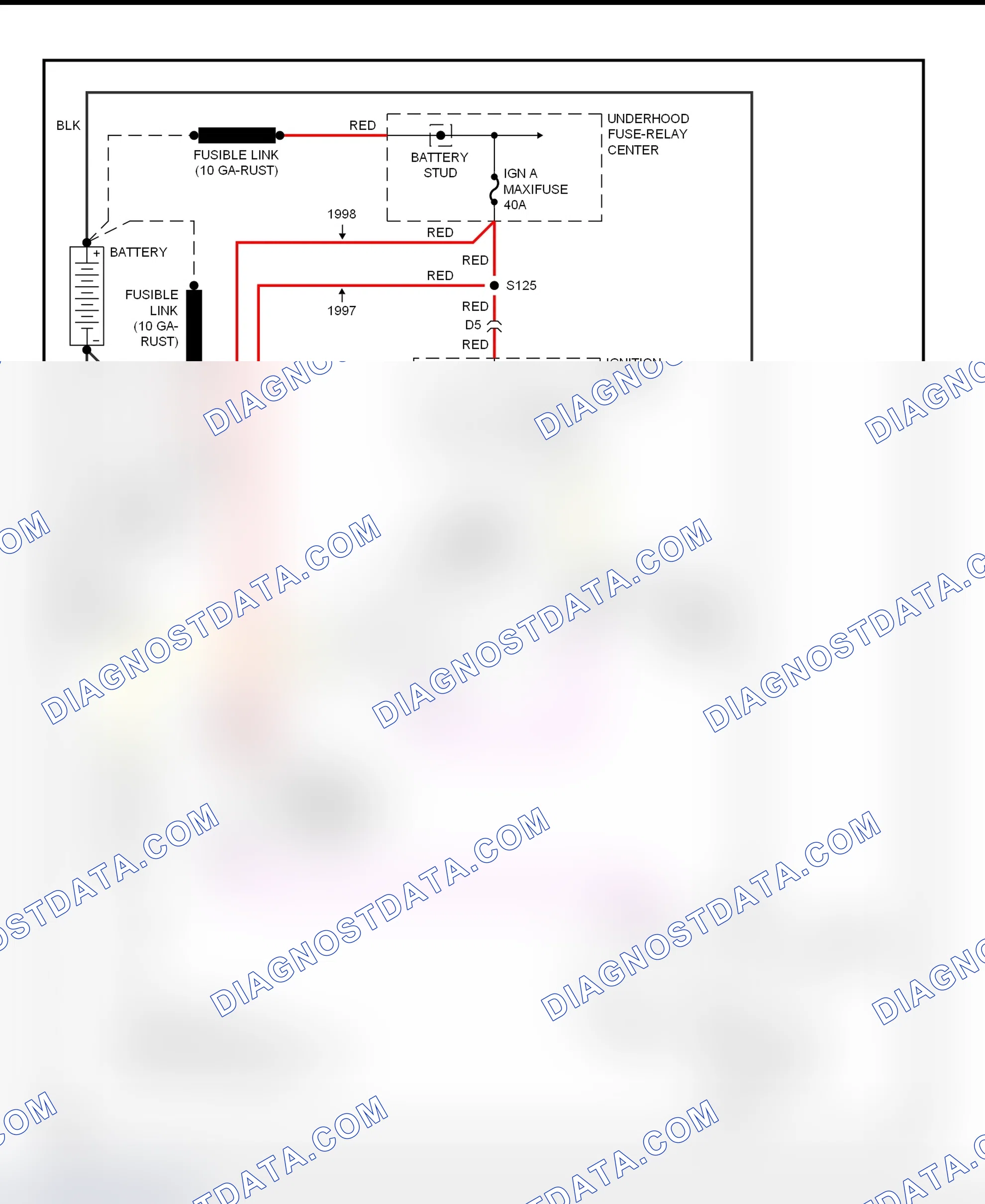 Scheme 12: Starting System Schematic (Express & Savana - Gasoline)
