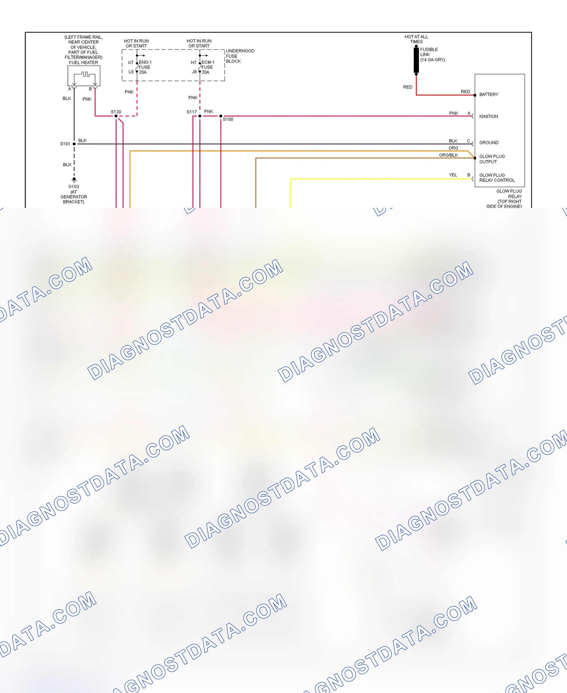 Scheme 140: PCM Wiring Diagram (Chevy Express & Savana - 6.5L - Federal - 4 Of 4)