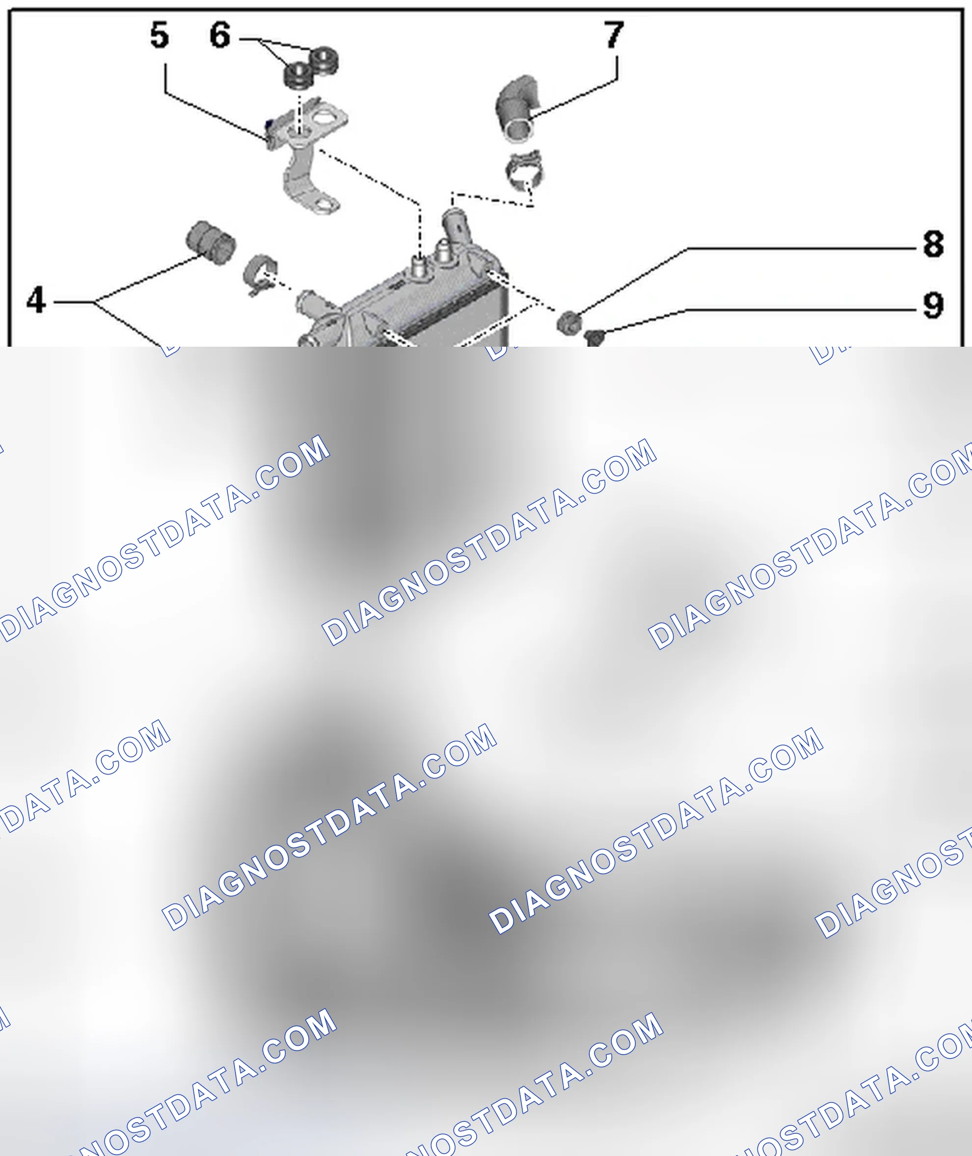 Scheme 5: RIGHT AUXILIARY COOLER