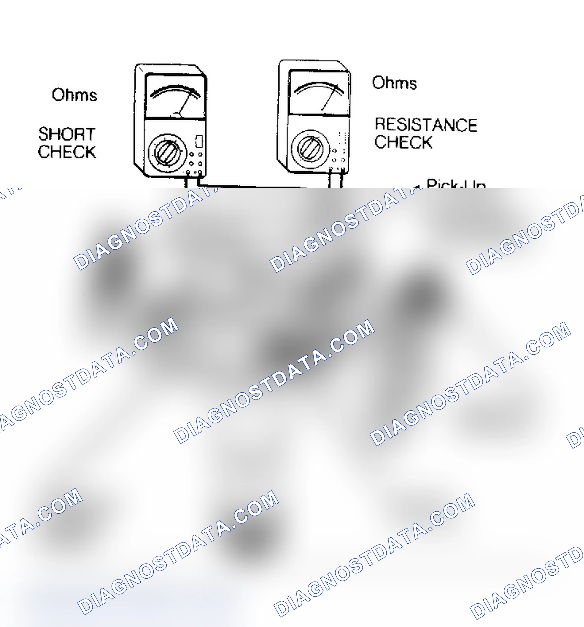 Scheme 12: Checking Dist Pick-Up Coil (Extern. Mounted Ign Coil Shown)