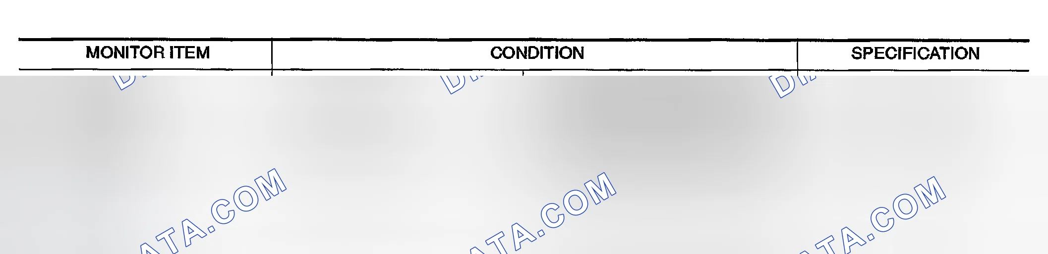 Scheme 904: CONSULT-II Reference Value in Data Monitor Mode