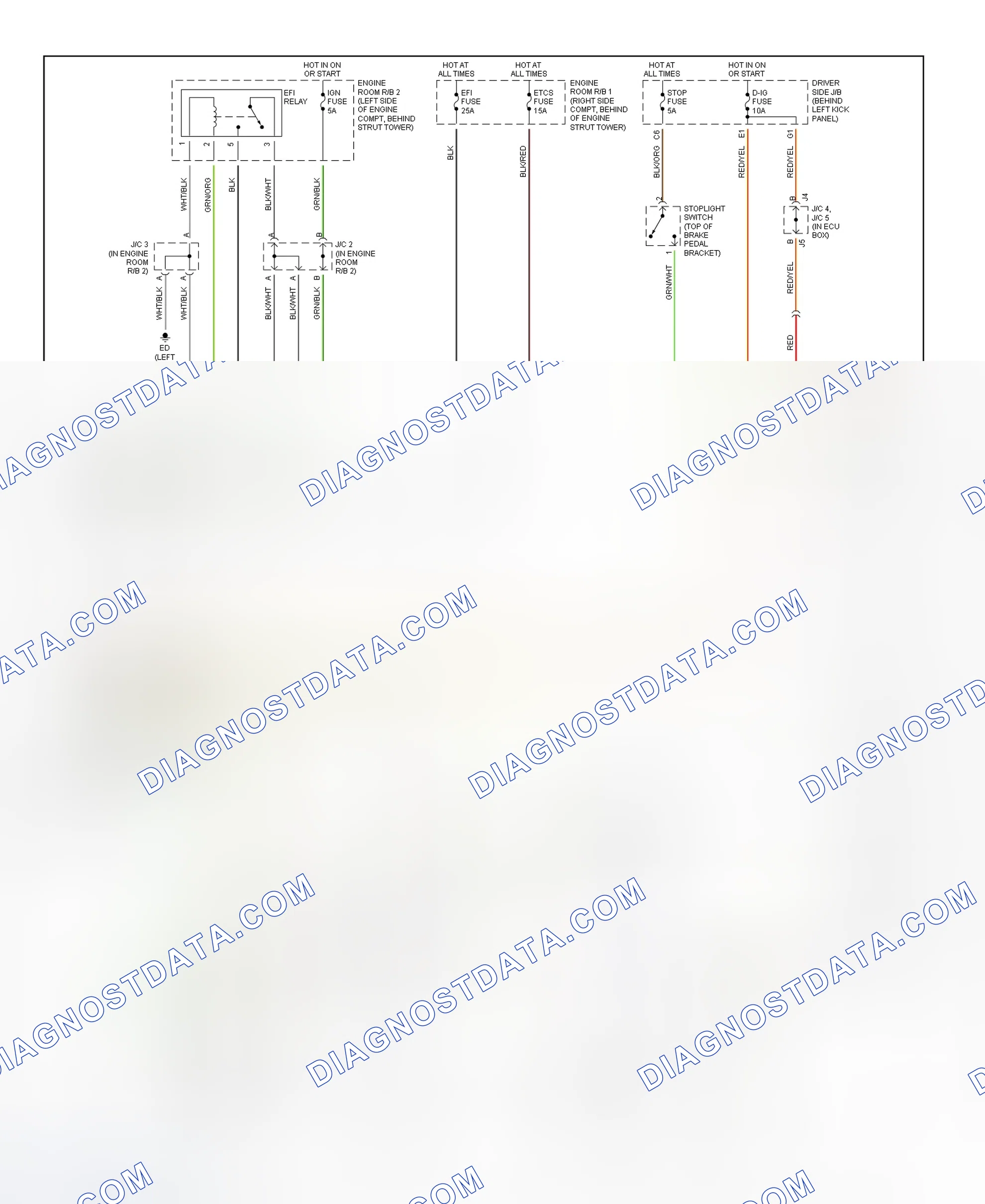 Scheme 49: Transmission Electronic Control System Wiring Diagram (2002 SC 430 - 1 Of 2)