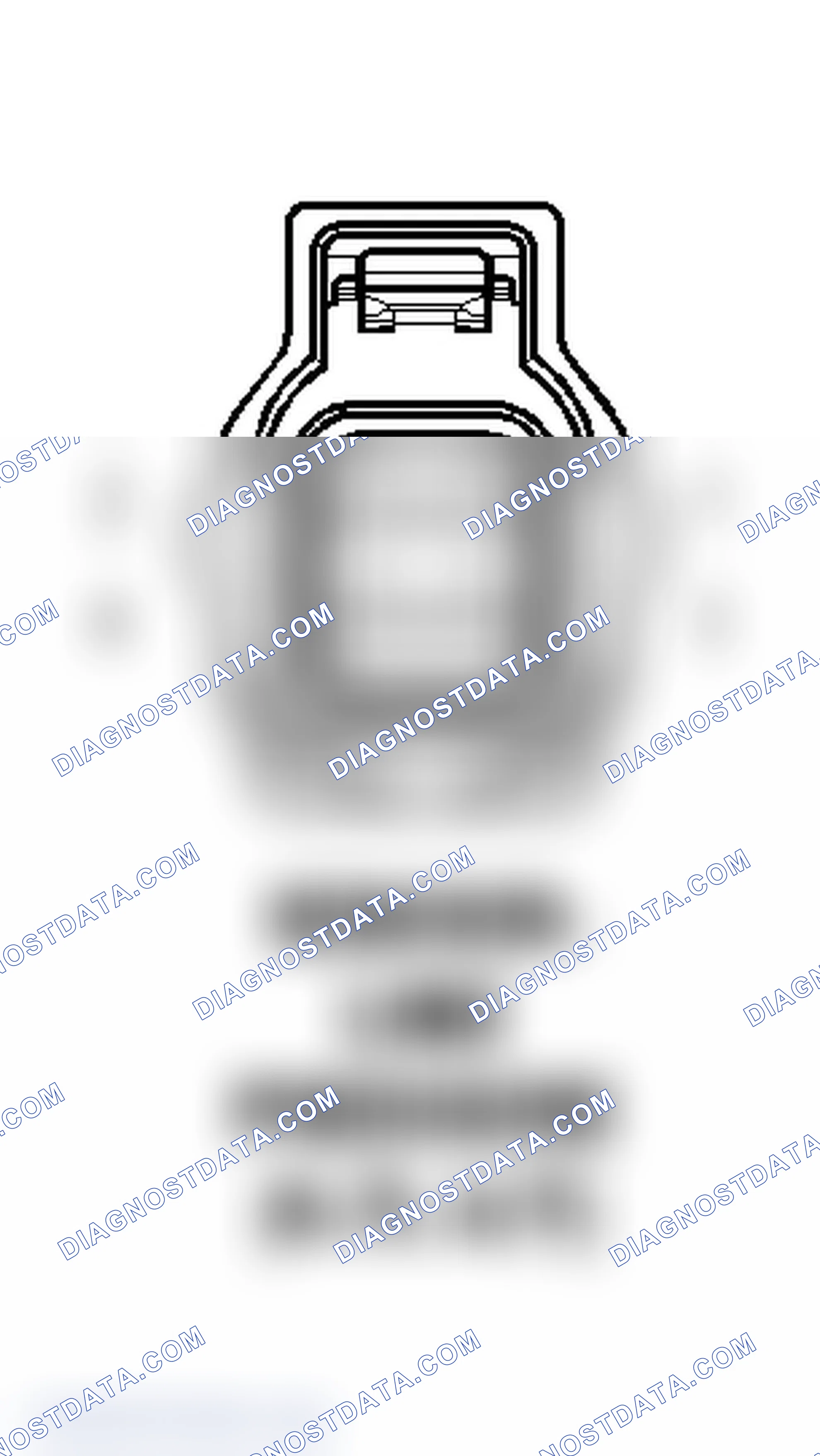 Scheme 54: Line Pressure Sensor (4.7L A/T) Connector End View