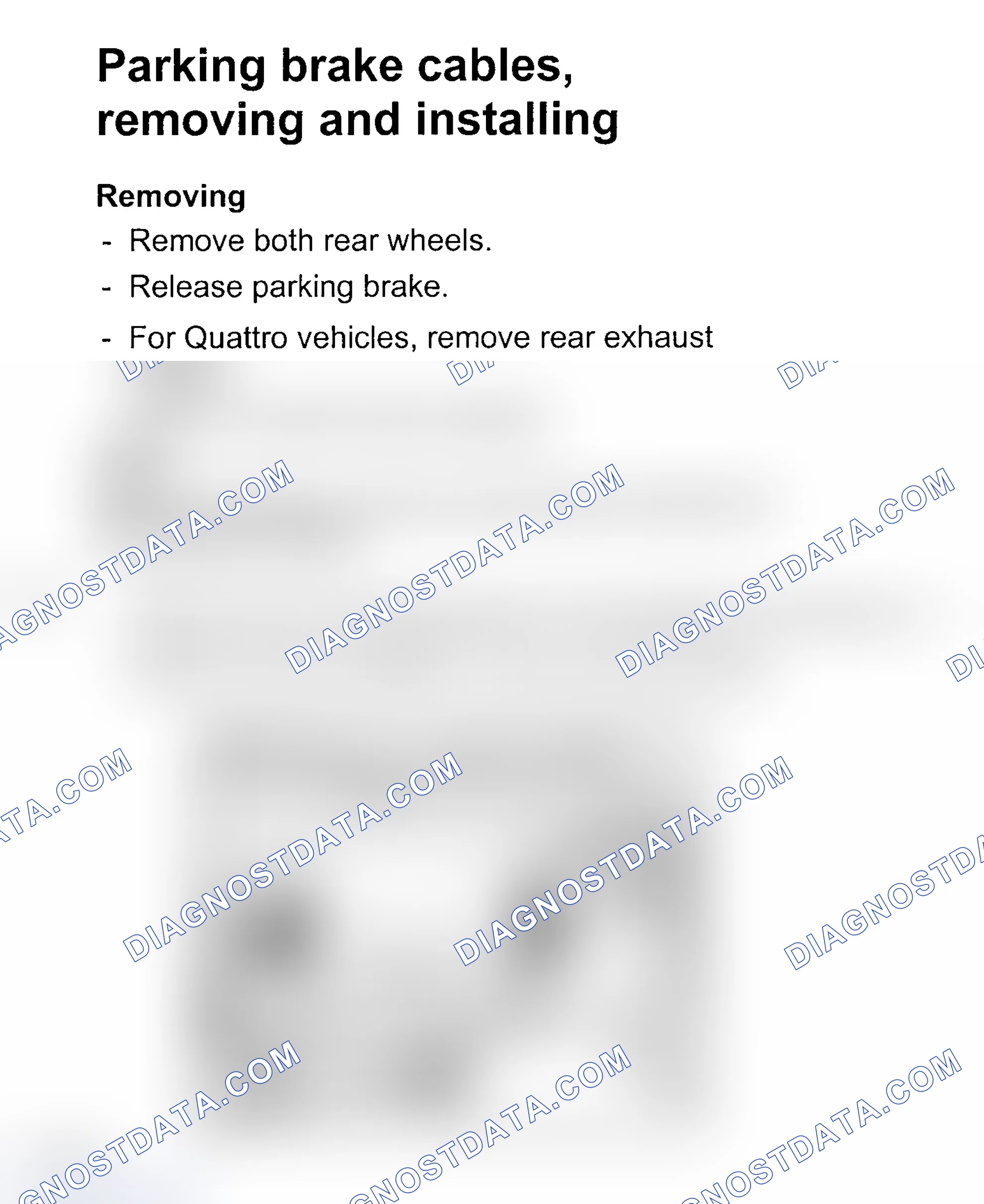 Scheme 21: PARKING BRAKE CABLES