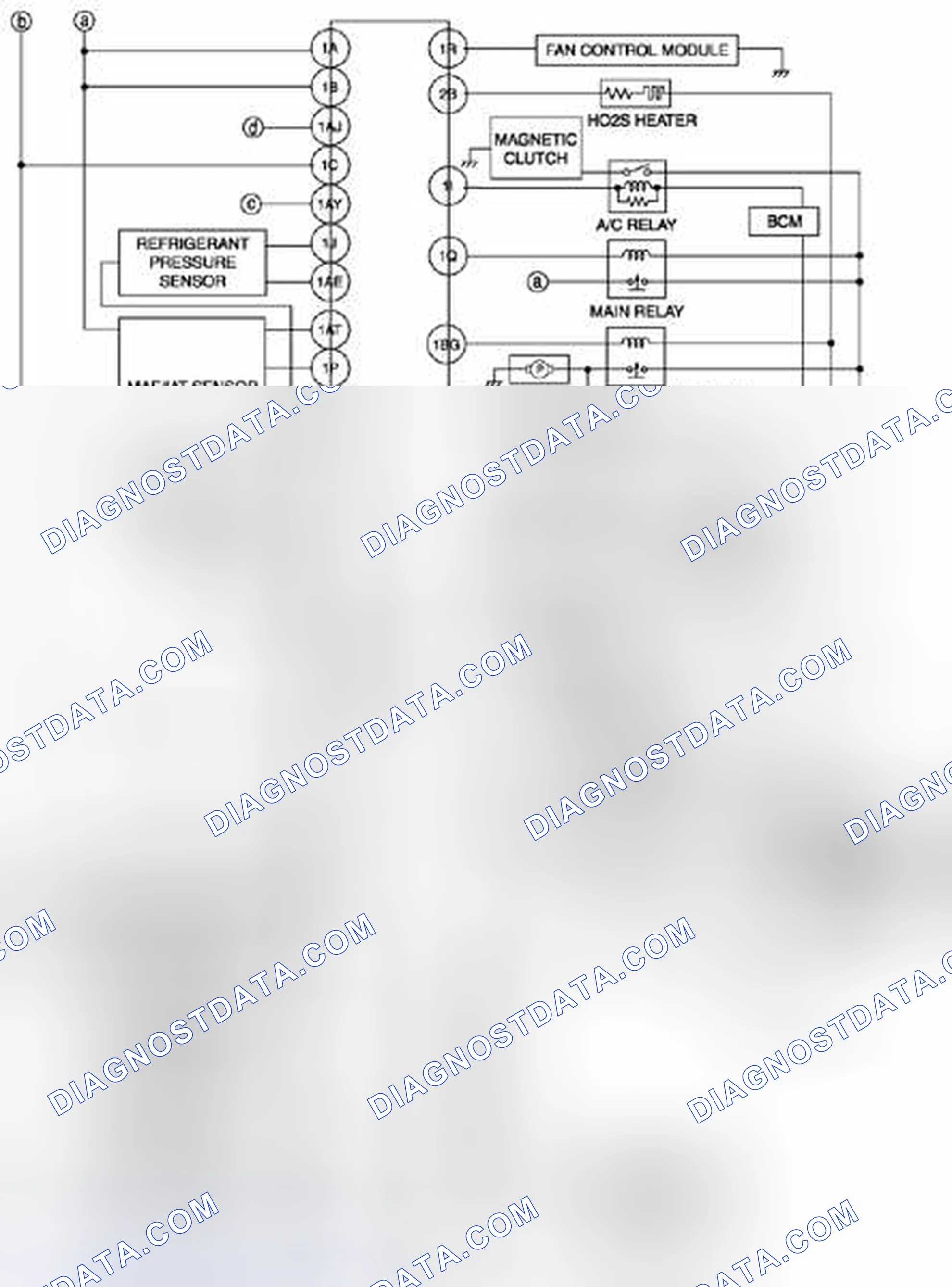 Scheme 8: Engine Control System Wiring Diagram - MZR 2.5 (1 Of 2)
