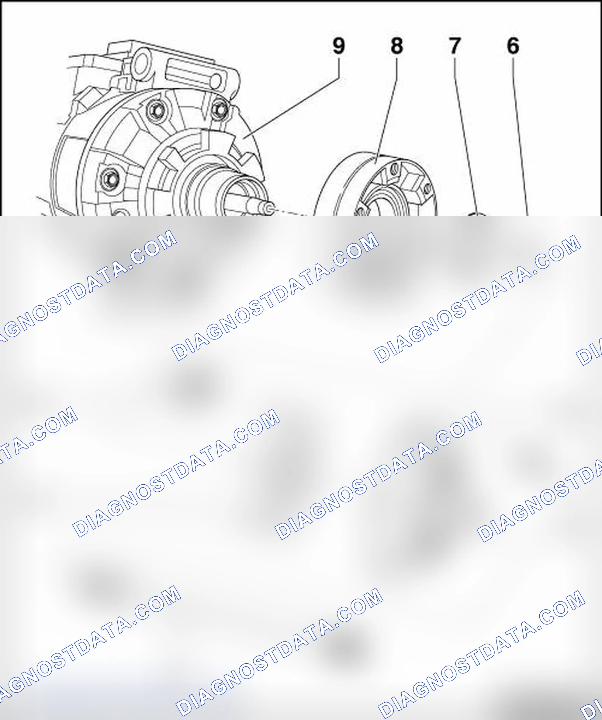Scheme 352: A/C COMPRESSOR DRIVE UNIT