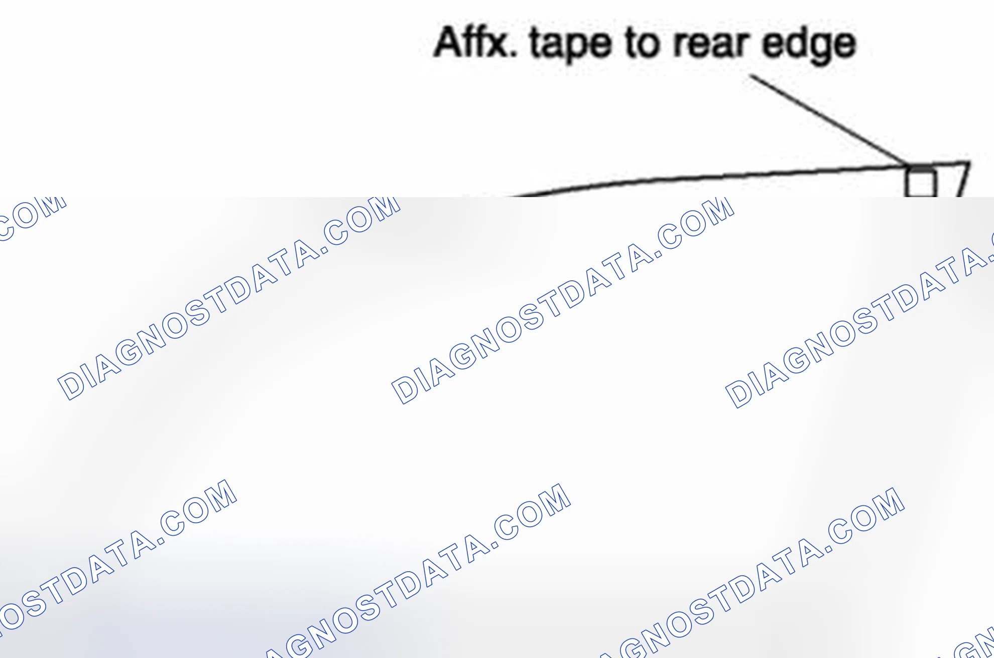 Fig. 7: Identifying Tape On Rear Edge of Door Glass
