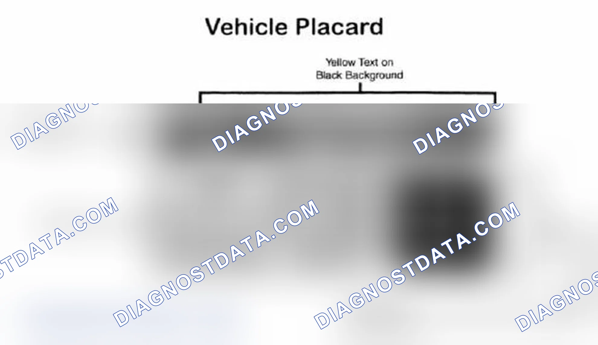 Scheme 28: Vehicle Tire Placard - Typical