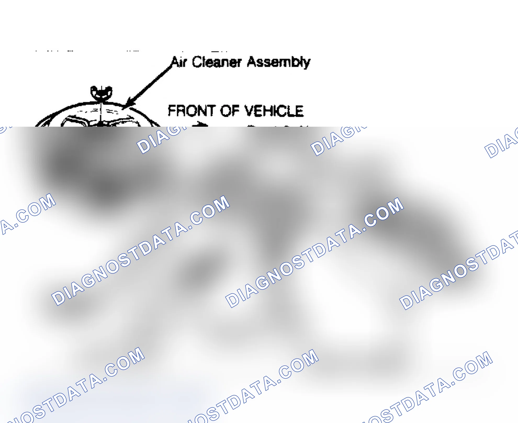 Scheme 256: Exploded View of Thermostatic Air Cleaner Assembly