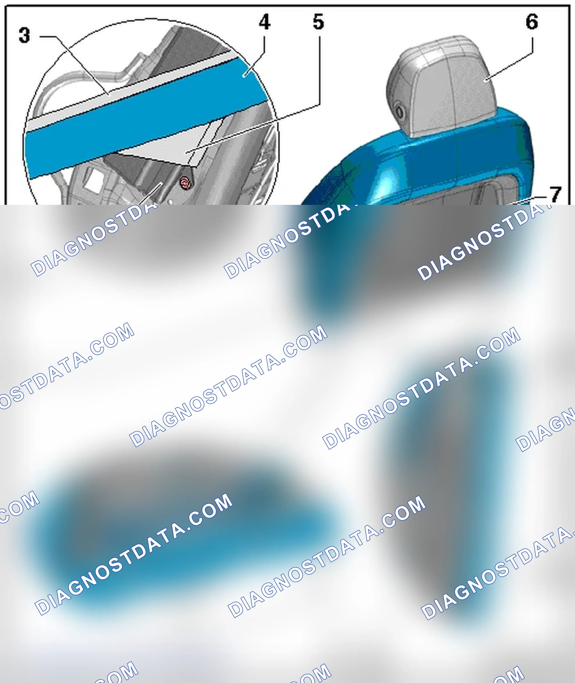 Scheme 634: BACKREST COVER AND UPHOLSTERY OVERVIEW