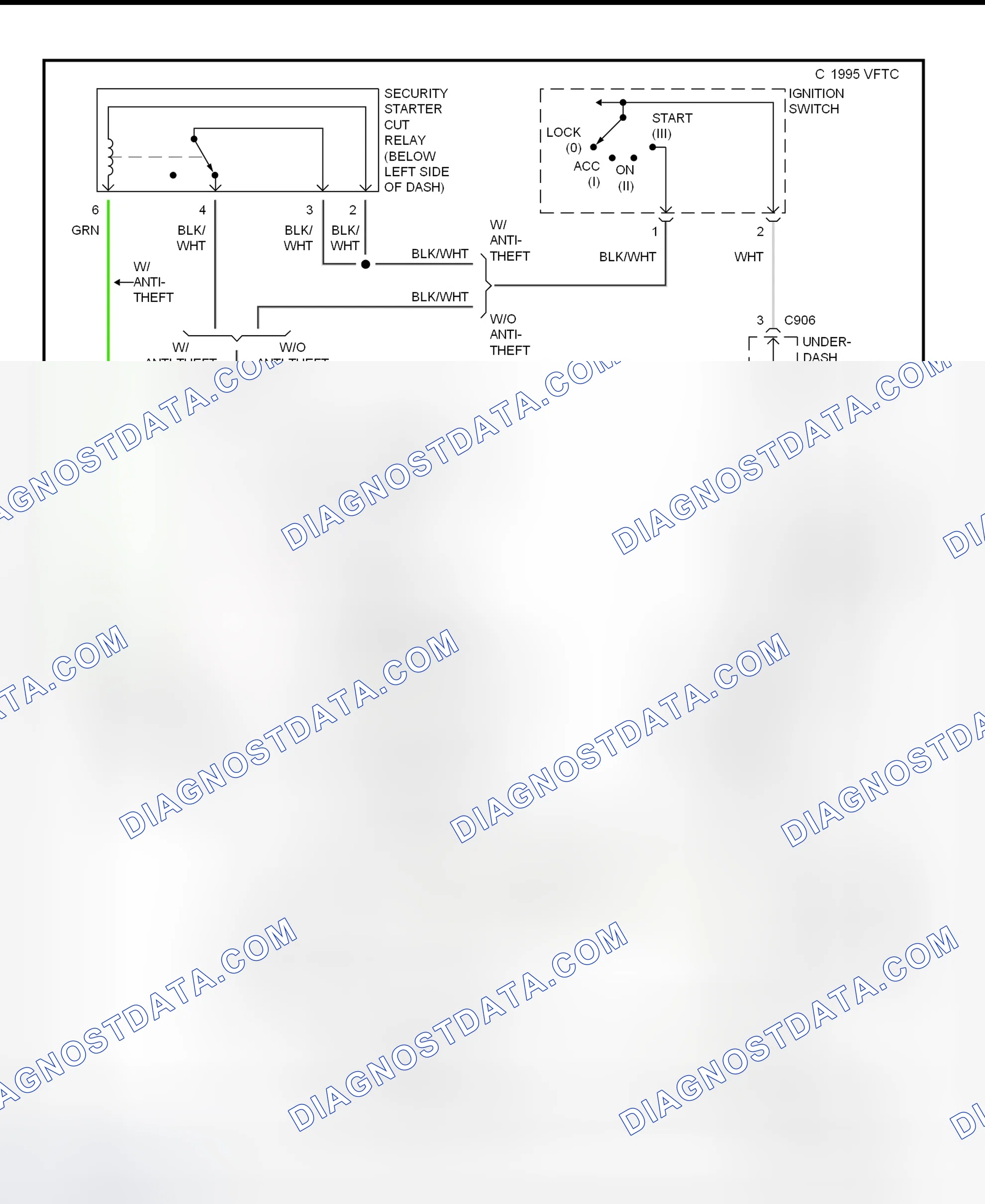 Scheme 2: Starting System Wiring Diagram (M/T)