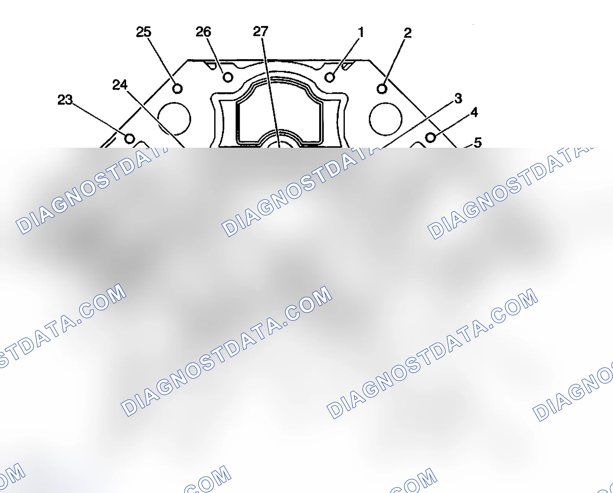 Scheme 733: Engine Block-Front View