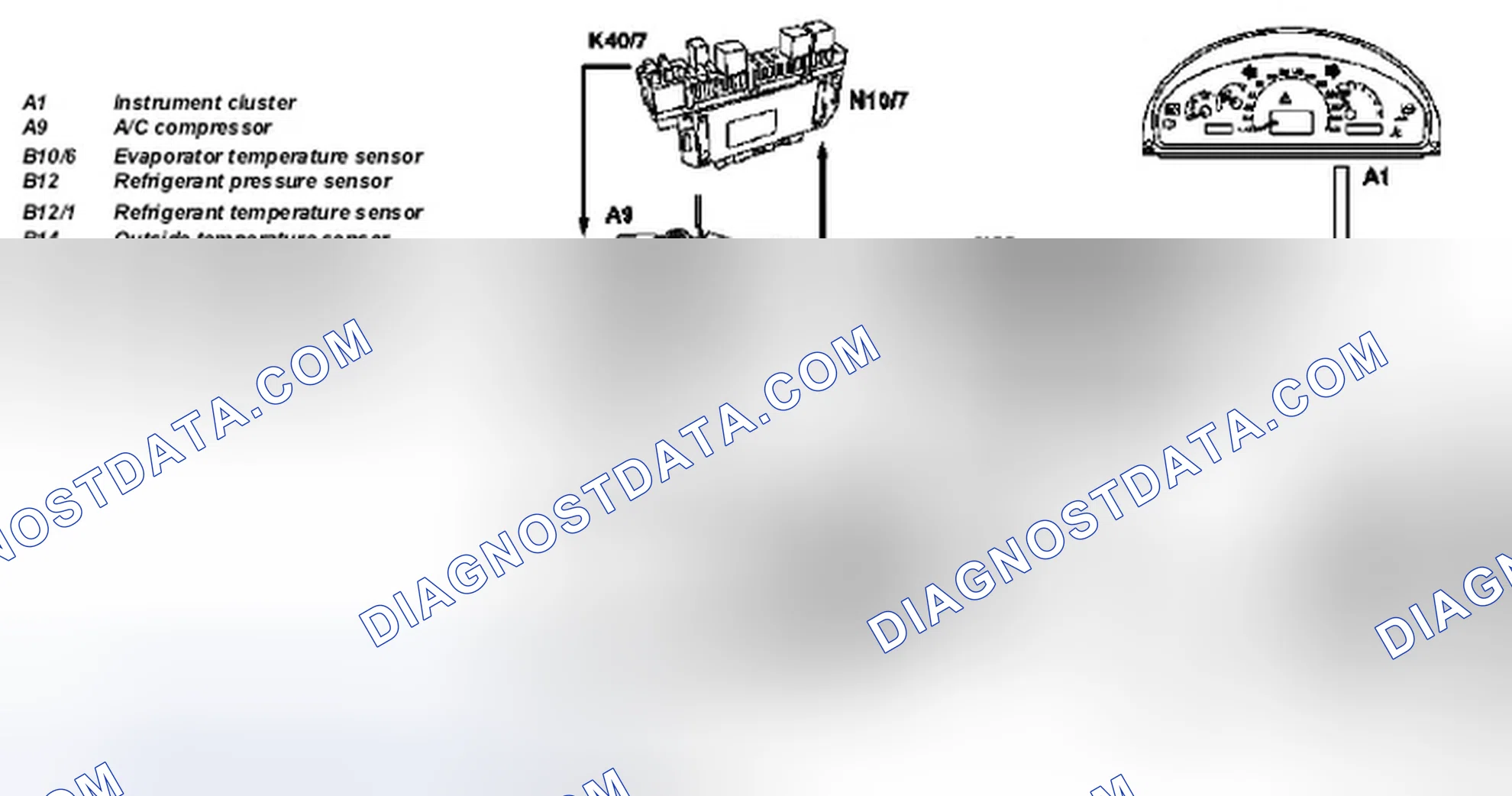 Scheme 116: Identifying A/C Compressor Control Interlinkage Components