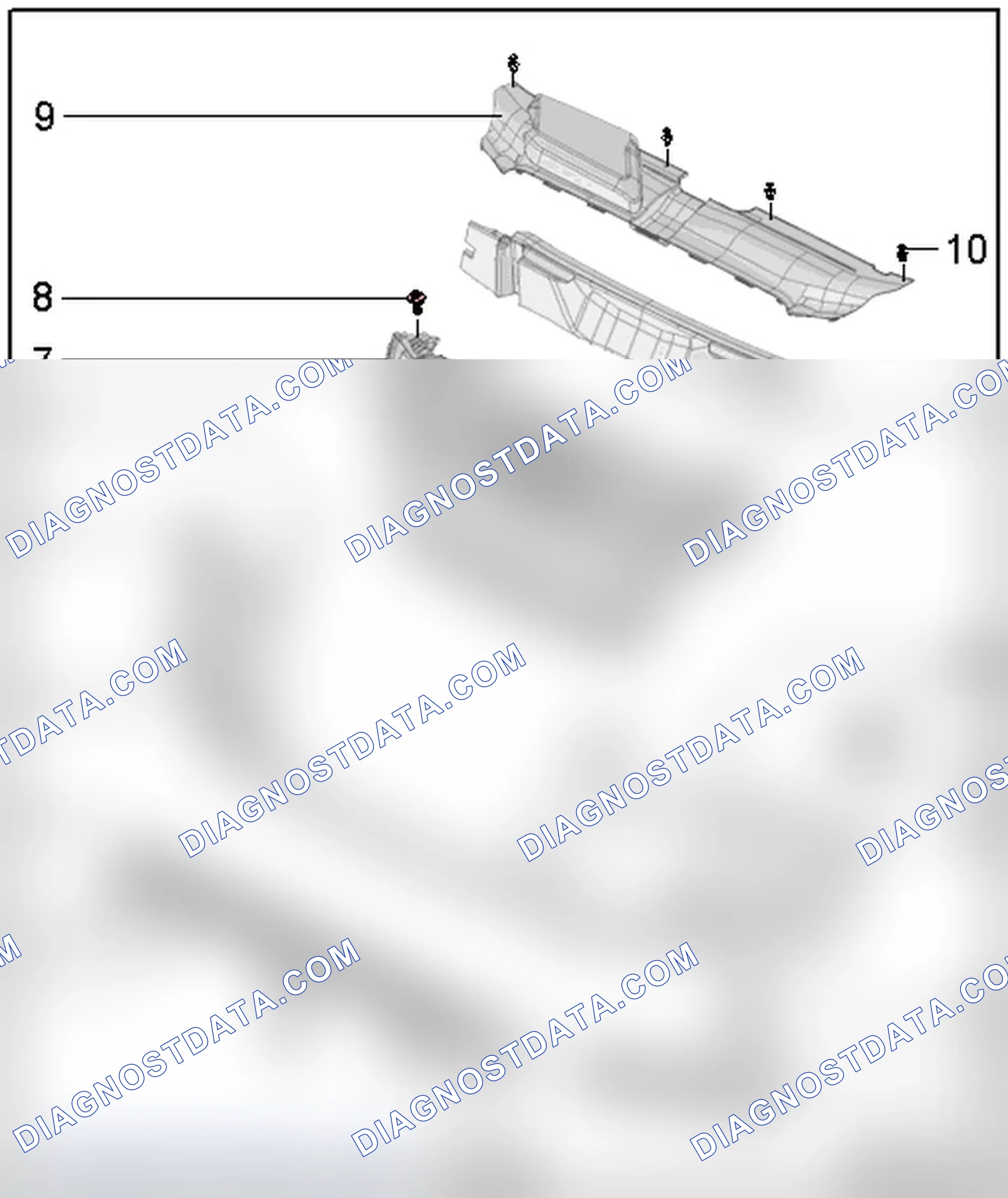 Scheme 13: FRONT BUMPER COVER OVERVIEW