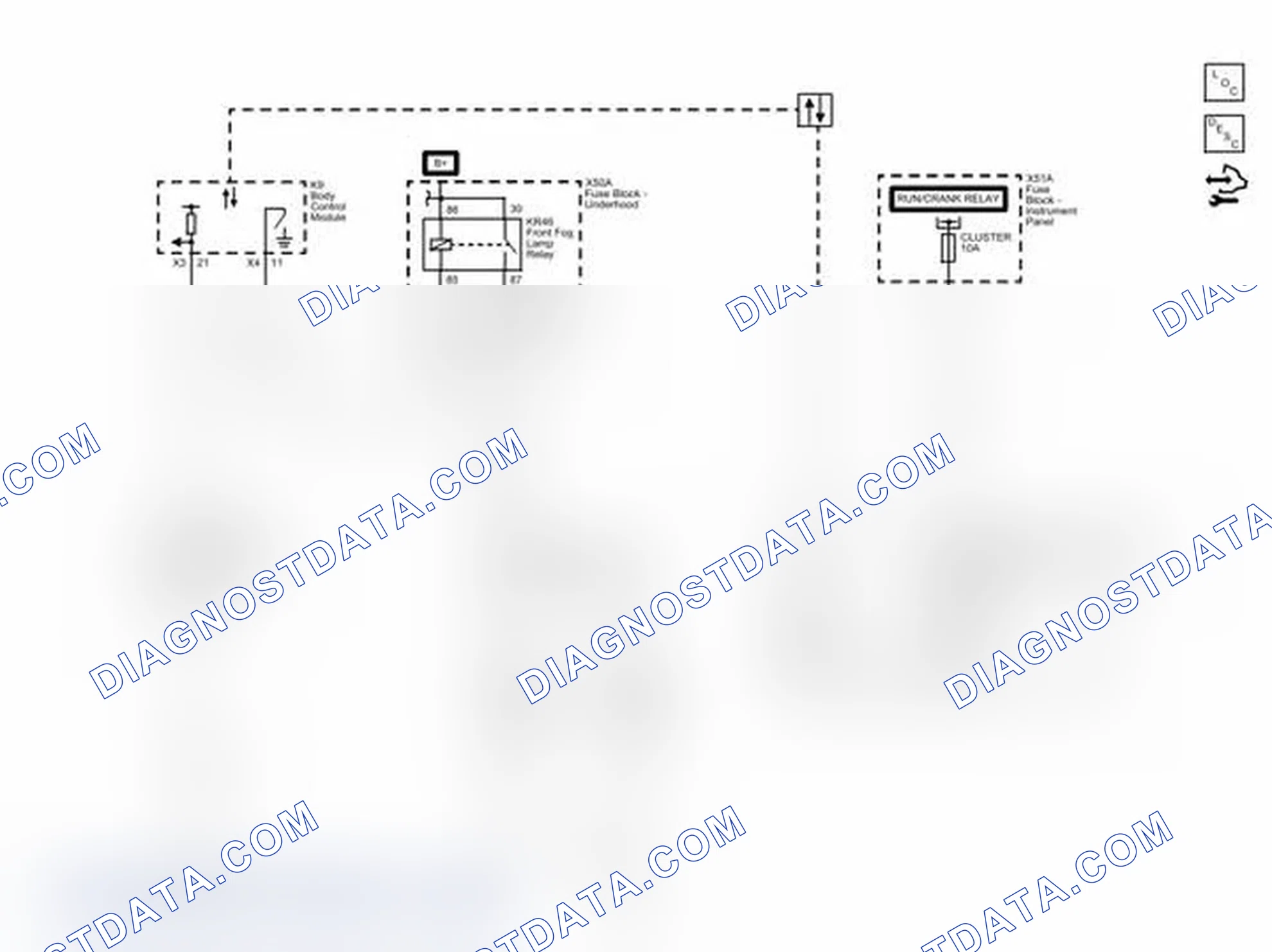 Scheme 3: Fog Lights (T37 or T96) Wiring Schematics
