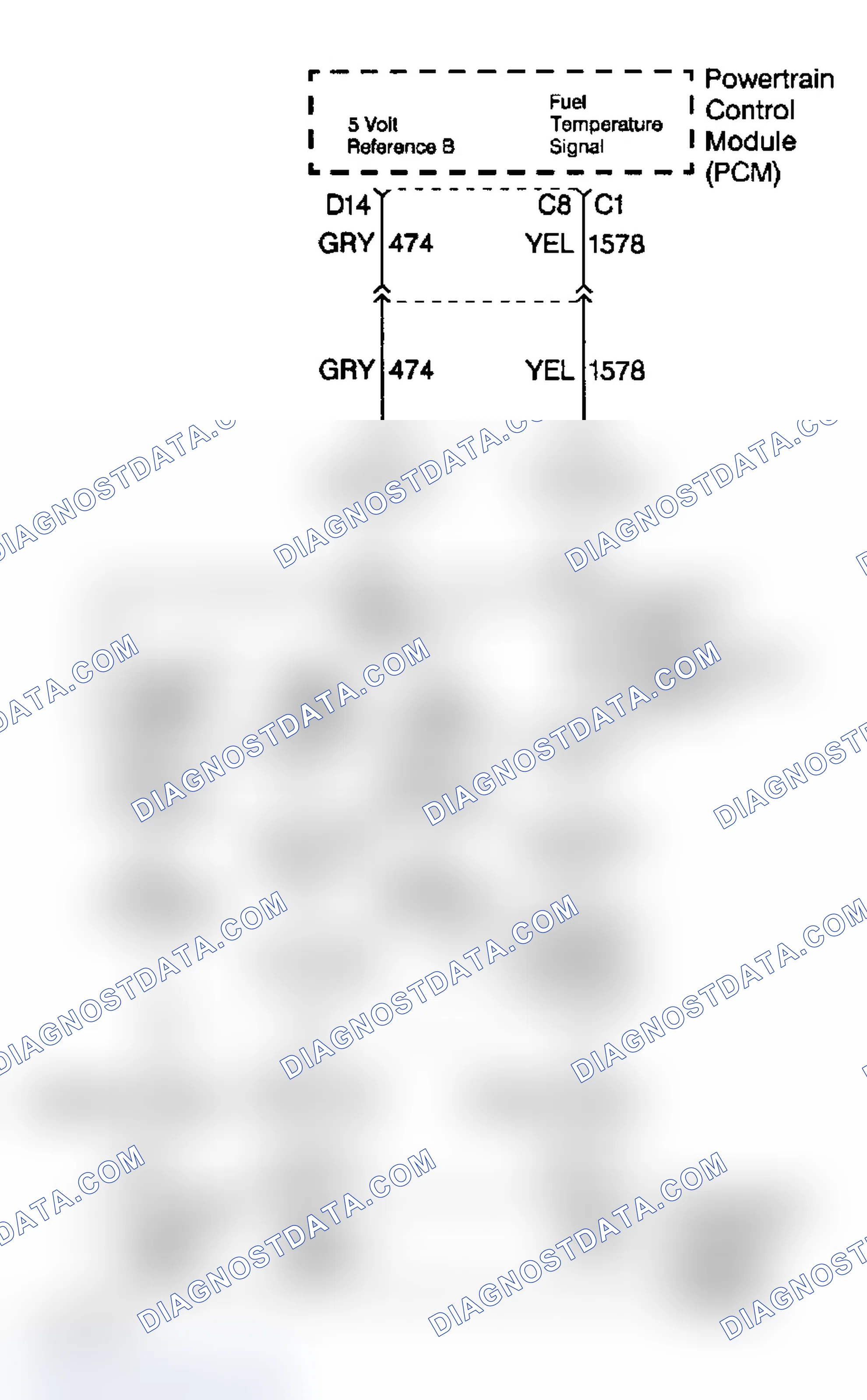 Scheme 27: Fuel Temperature Sensor Circuit Diagram