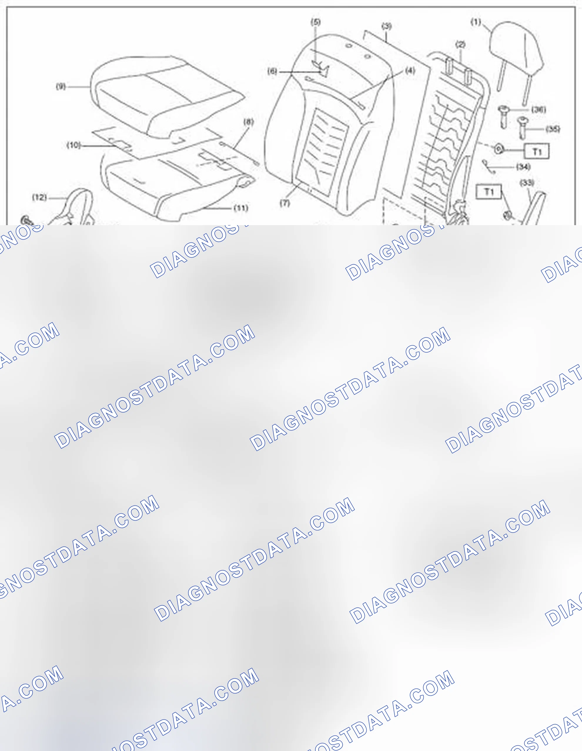 Scheme 16: FRONT SEAT