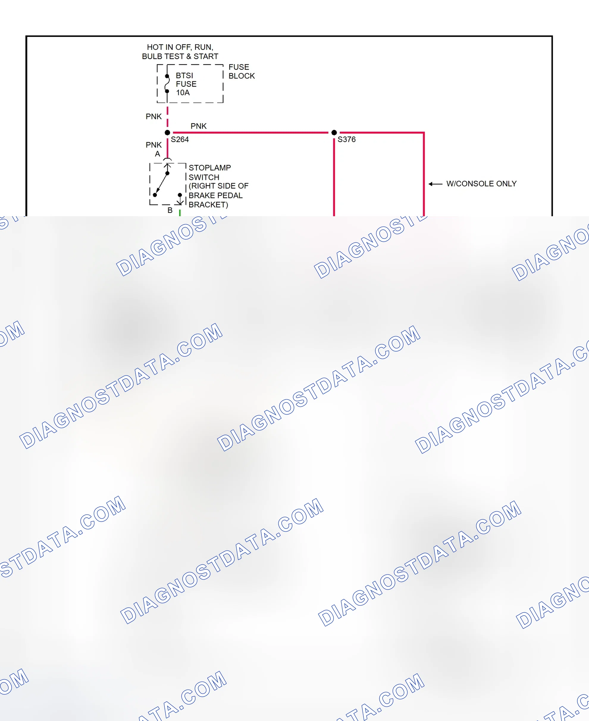 Fig. 34: Shift Interlock System Wiring Diagram (1999 Grand Prix)