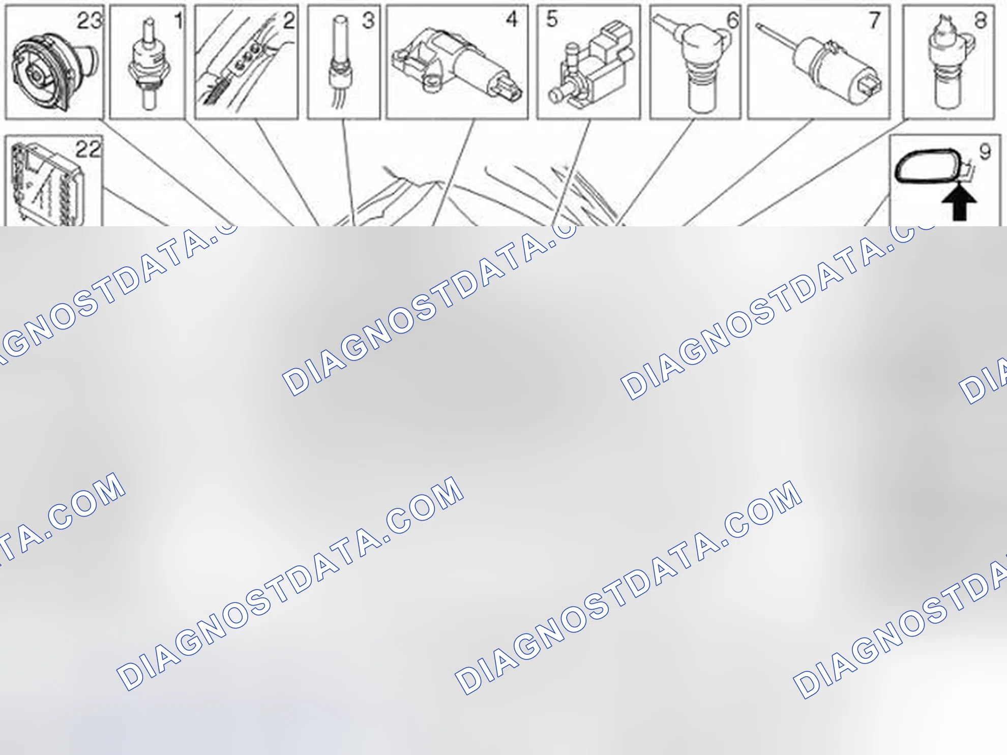 Scheme 180: Location Of Components, Engine Compartment
