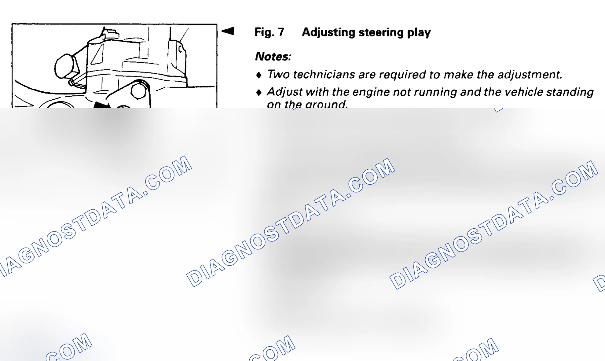 Scheme 10: STEERING PLAY