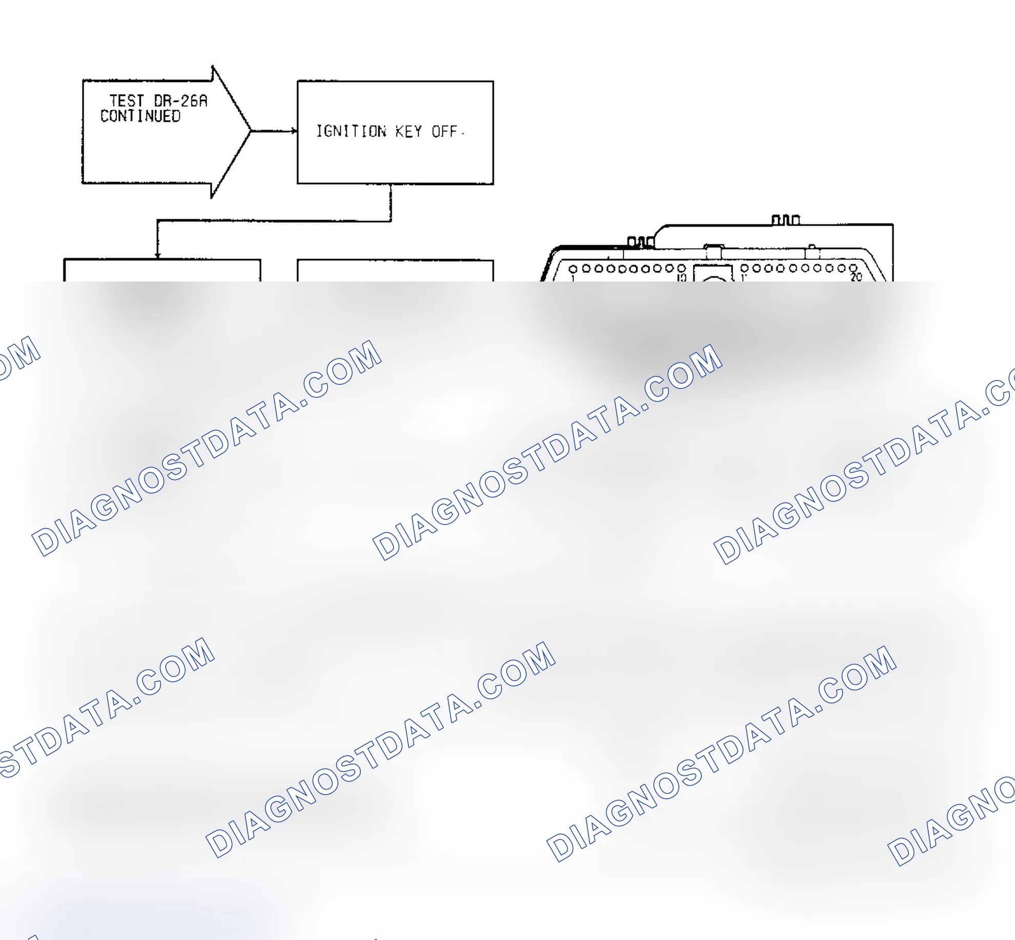 Scheme 147: Test DR-26A, Code 35: (2 of 2) Radiator Fan Relay Circuit