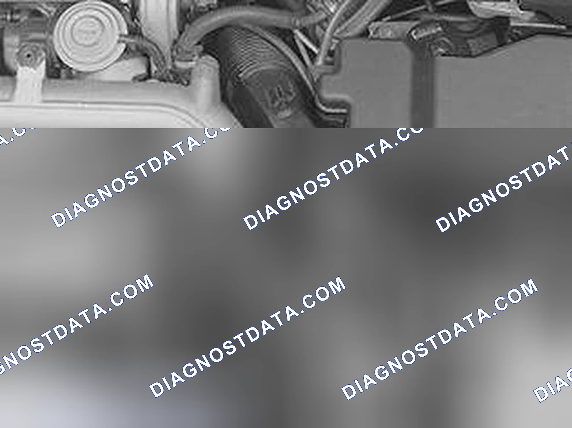 Scheme 1082: Installing the air hose on the turbocharger (TC) and the delivery line on the manifold