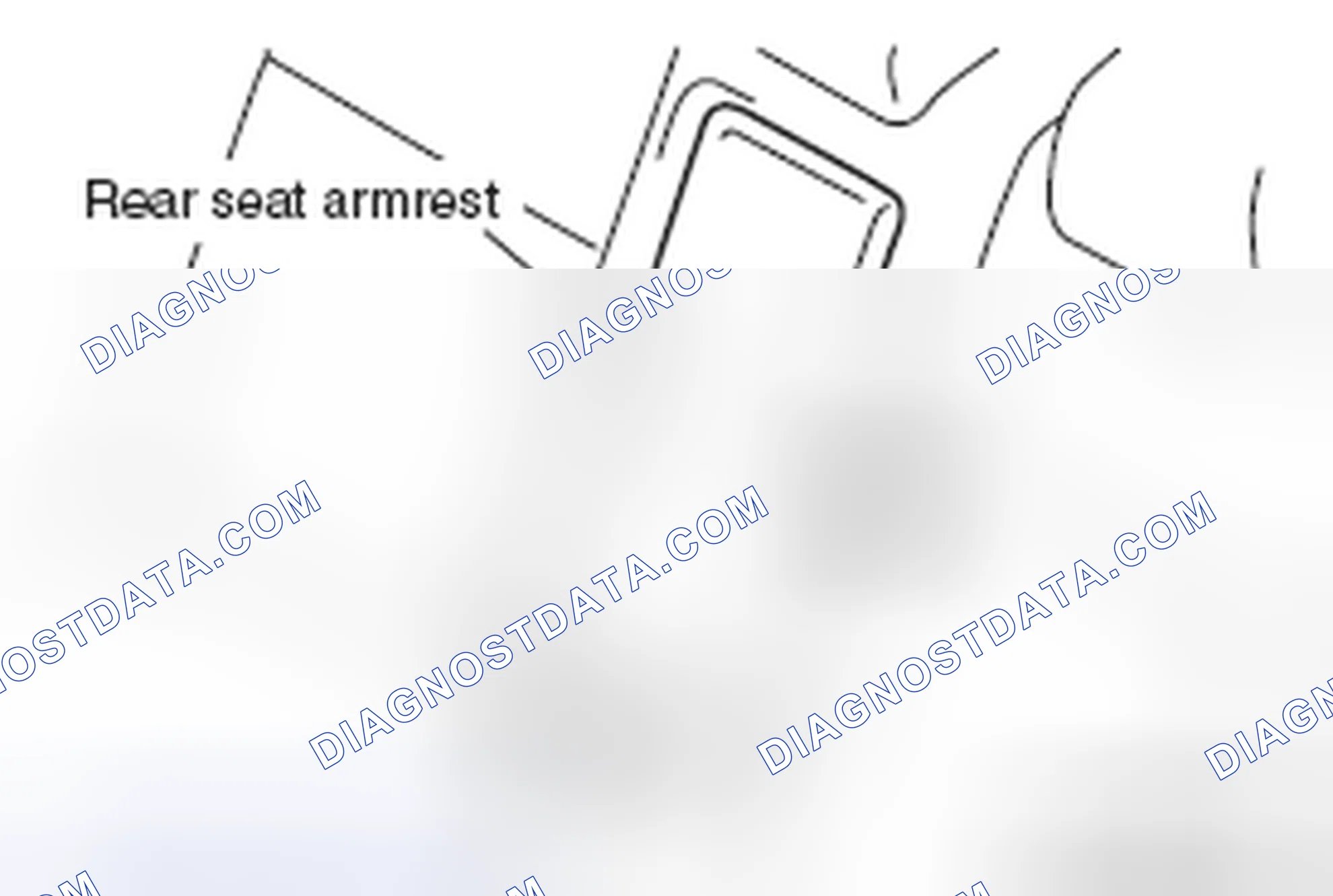 Scheme 18: << A >> REAR SEAT ARMREST REMOVAL