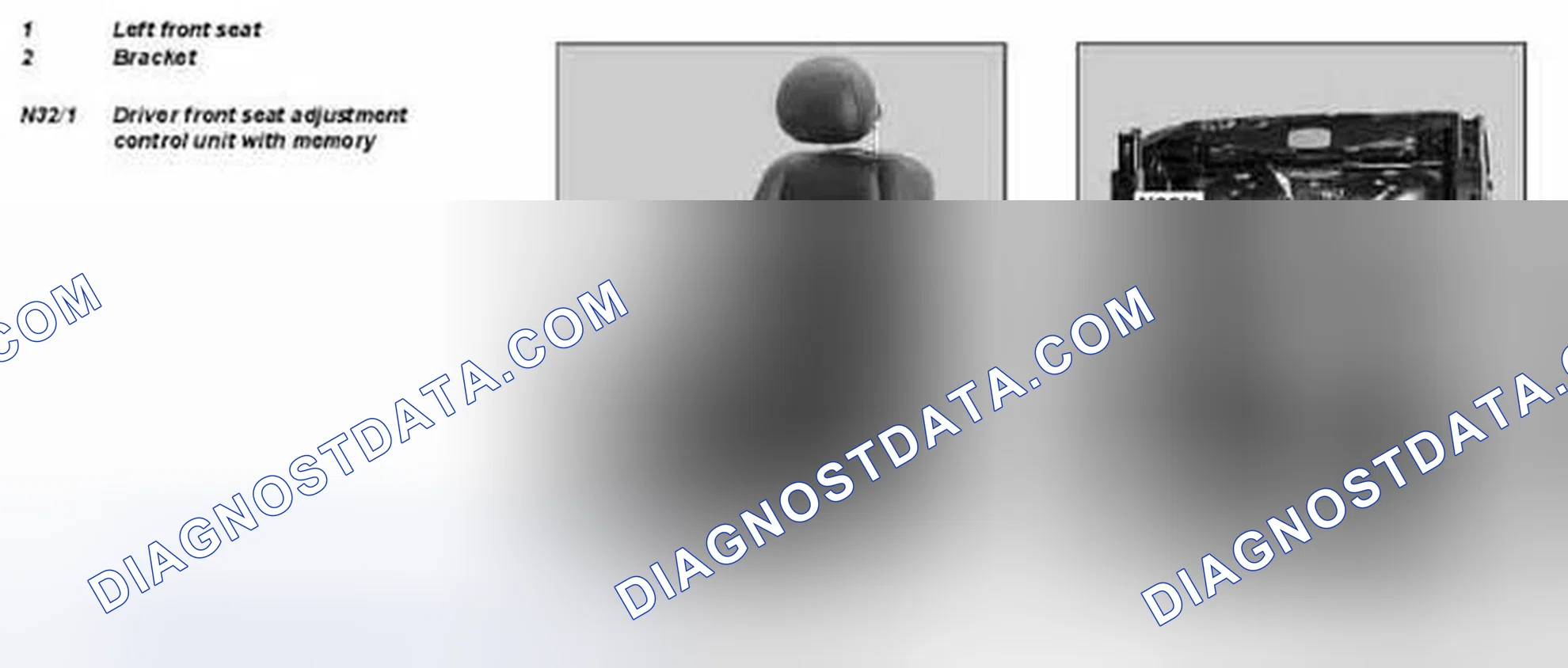 Fig. 20: Identifying Driver Front Seat Adjustment Control Unit