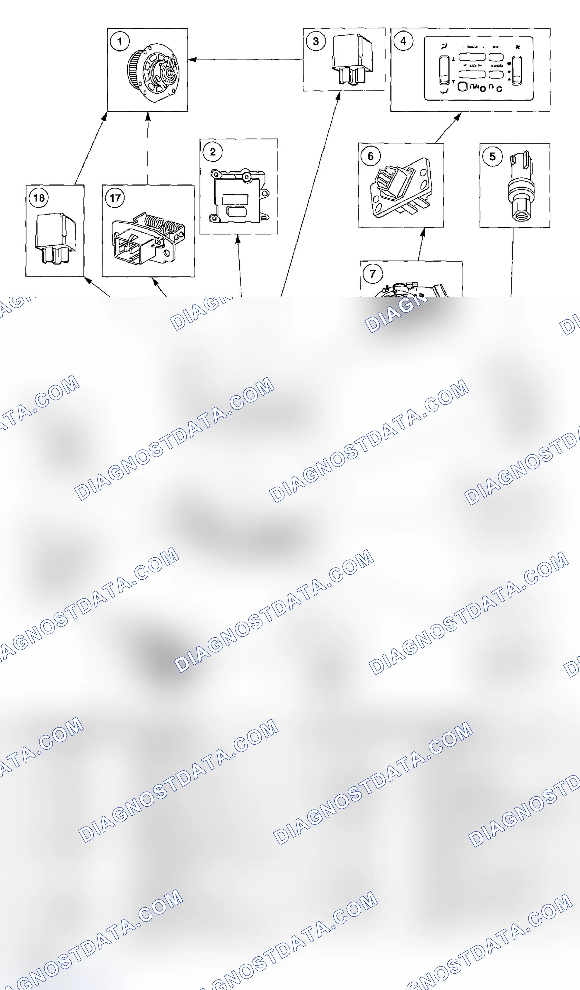 Scheme 81: Manual A/C Electrical Components