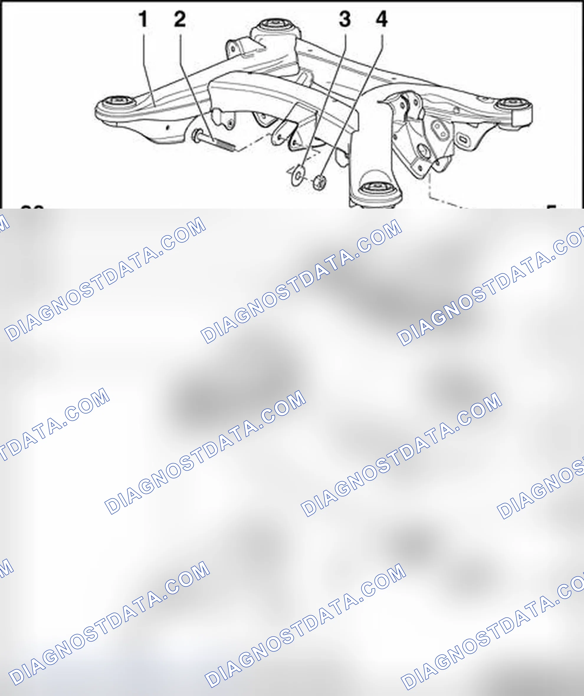 Scheme 1340: Rear final drive (Audi A8), overview