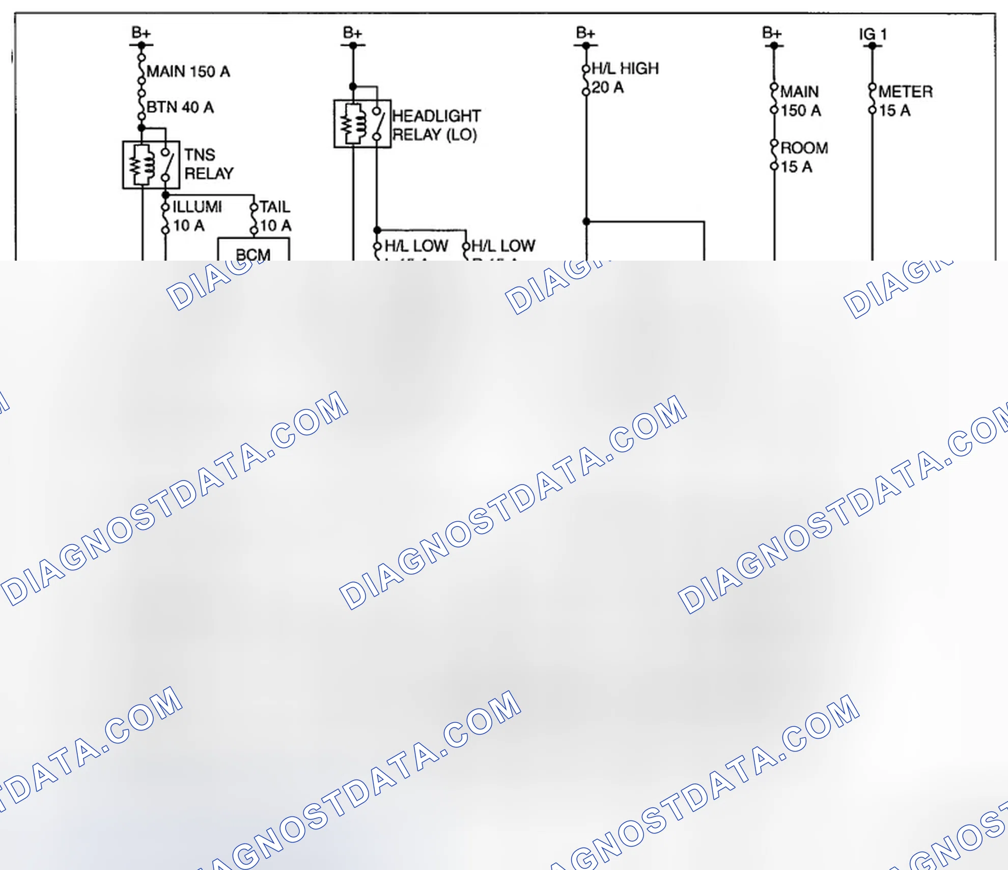 Scheme 17: DRL AND AUTO LIGHT-OFF SYSTEM WIRING DIAGRAM