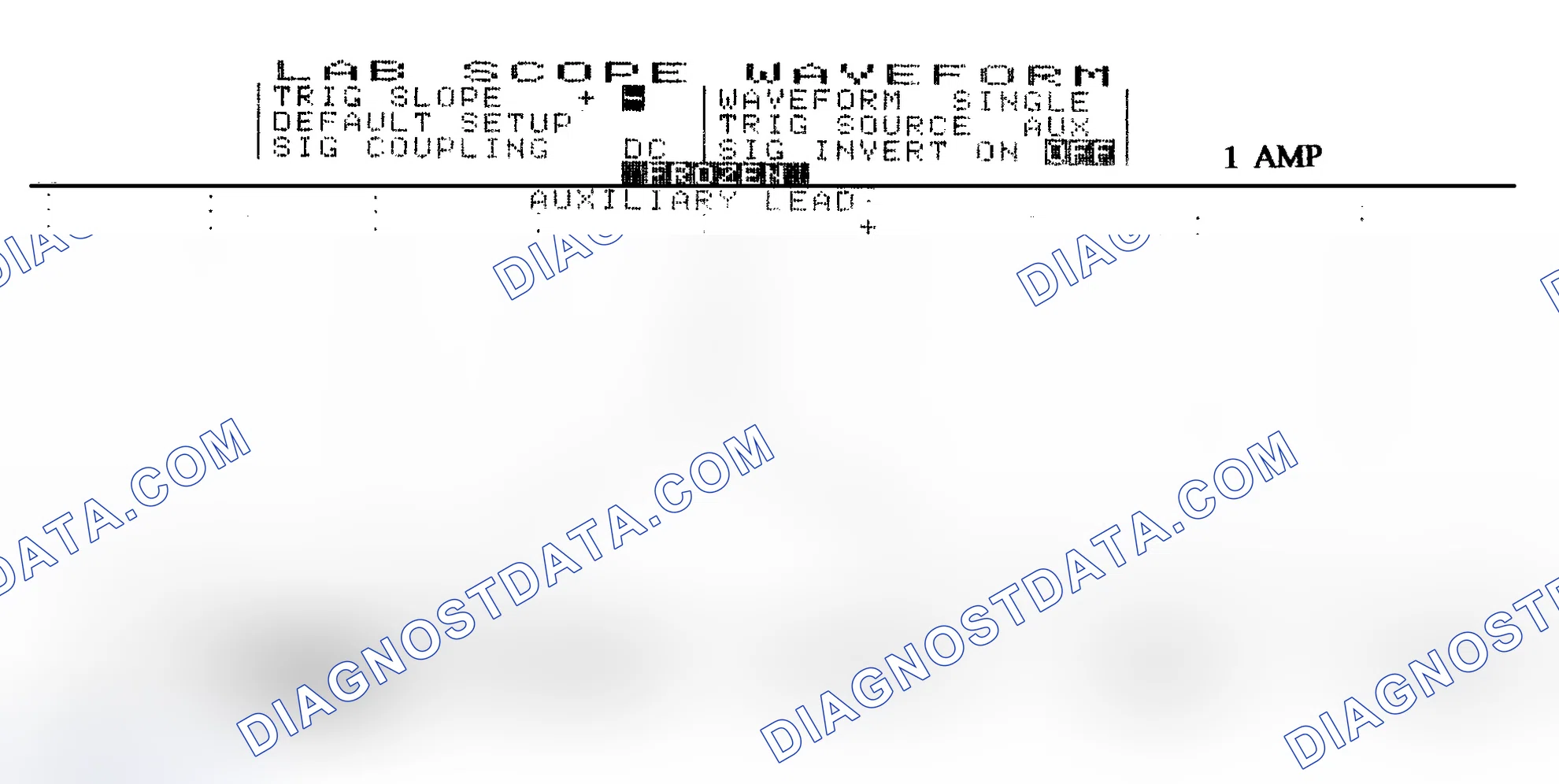 Scheme 171: Injector Waveform (Current) - Cursors Used - Known Good